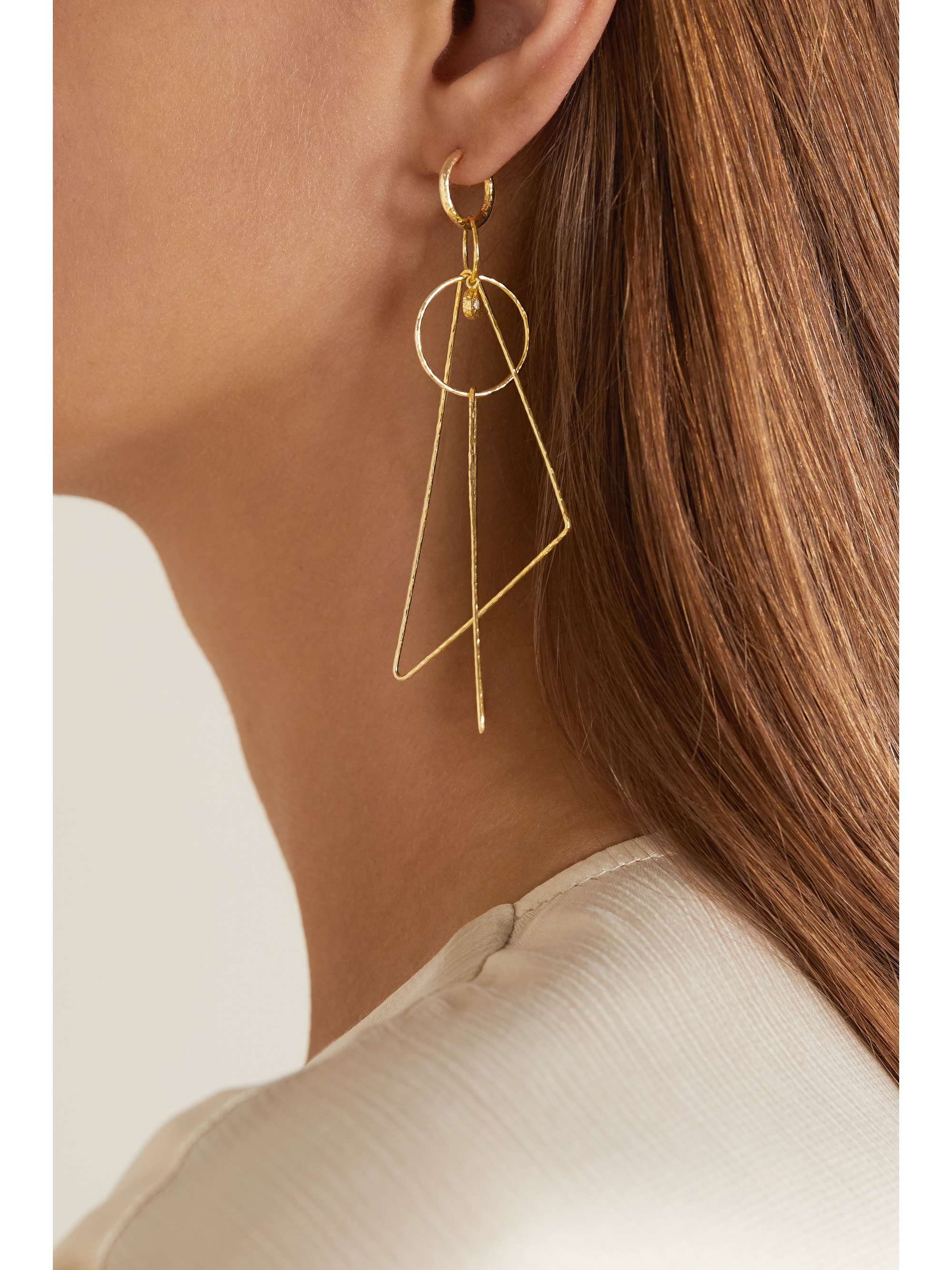 OCTAVIA ELIZABETH + NET SUSTAIN Whimsy 18-karat recycled gold diamond earrings