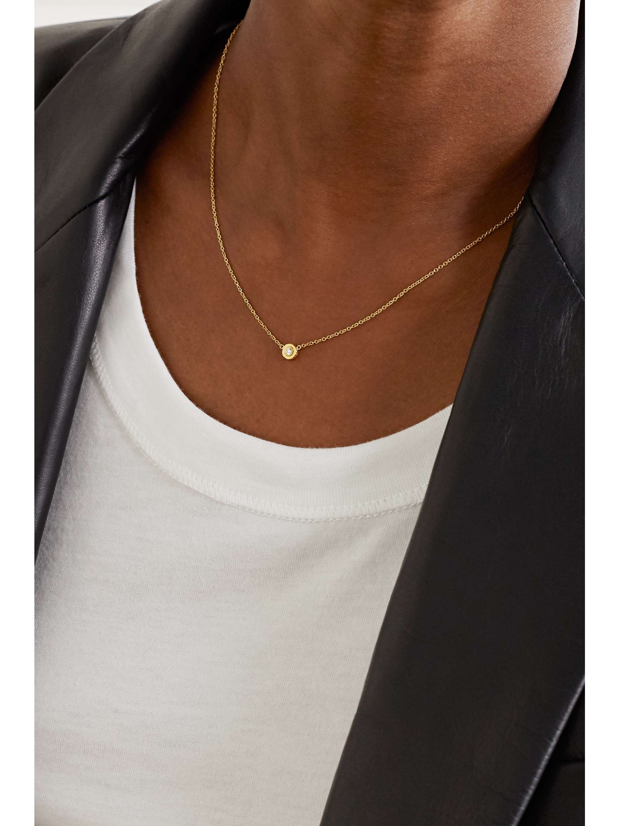 OCTAVIA ELIZABETH + NET SUSTAIN Nesting Gem 18-karat gold diamond necklace