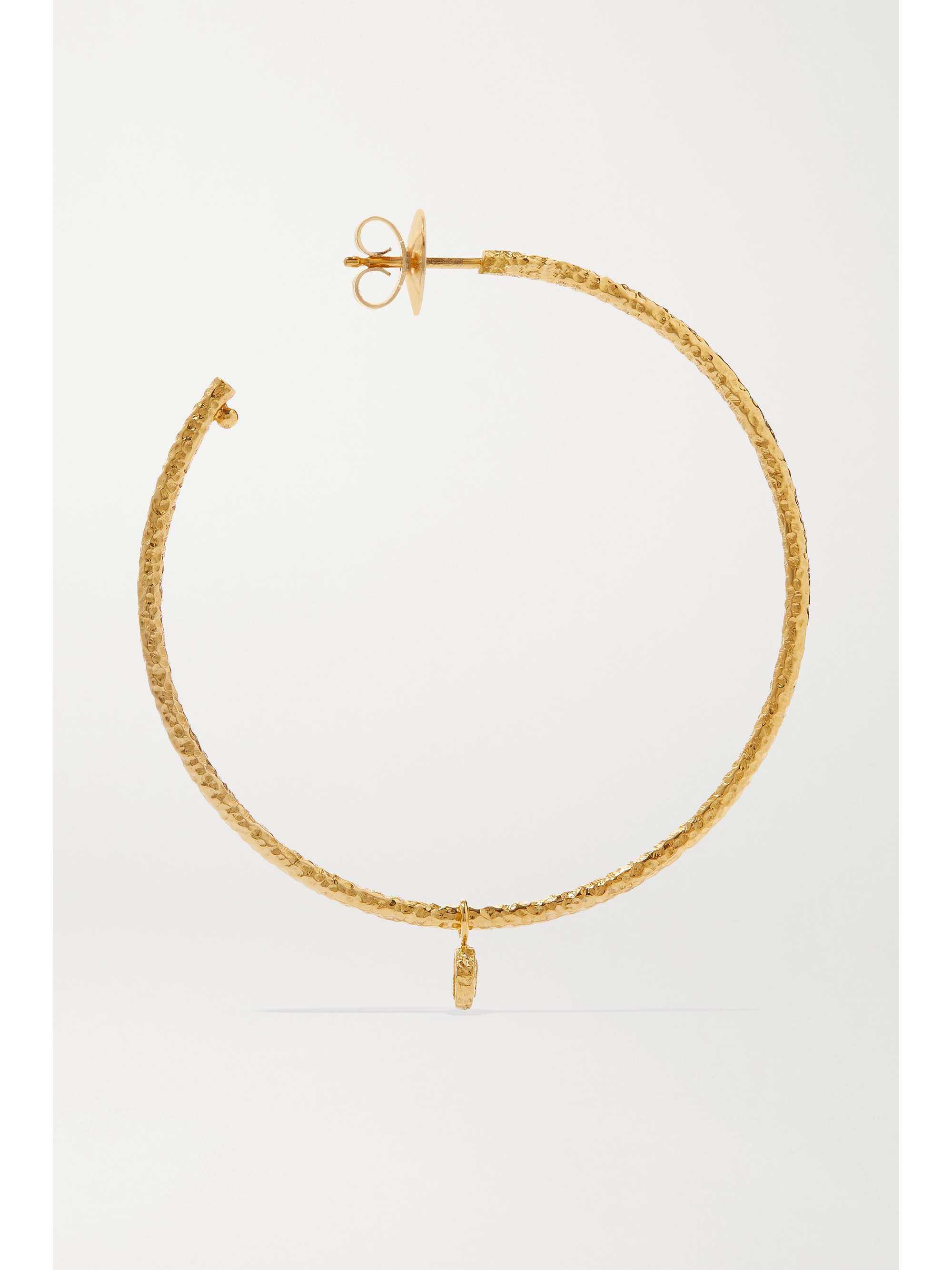 OCTAVIA ELIZABETH + NET SUSTAIN Nesting Gem 18-karat recycled gold diamond hoop earrings