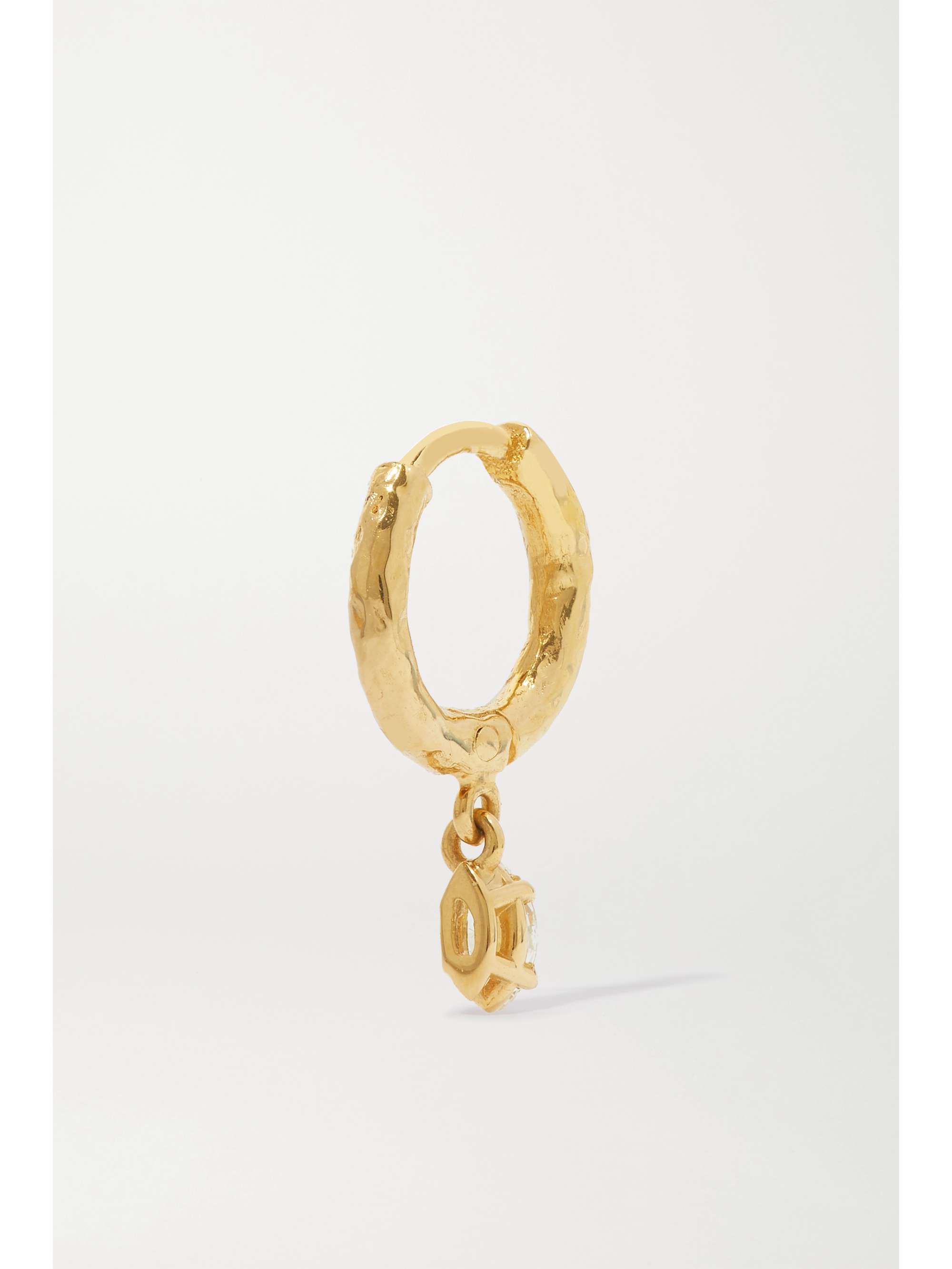 OCTAVIA ELIZABETH + NET SUSTAIN Micro Gabby 18-karat recycled gold diamond hoop earrings