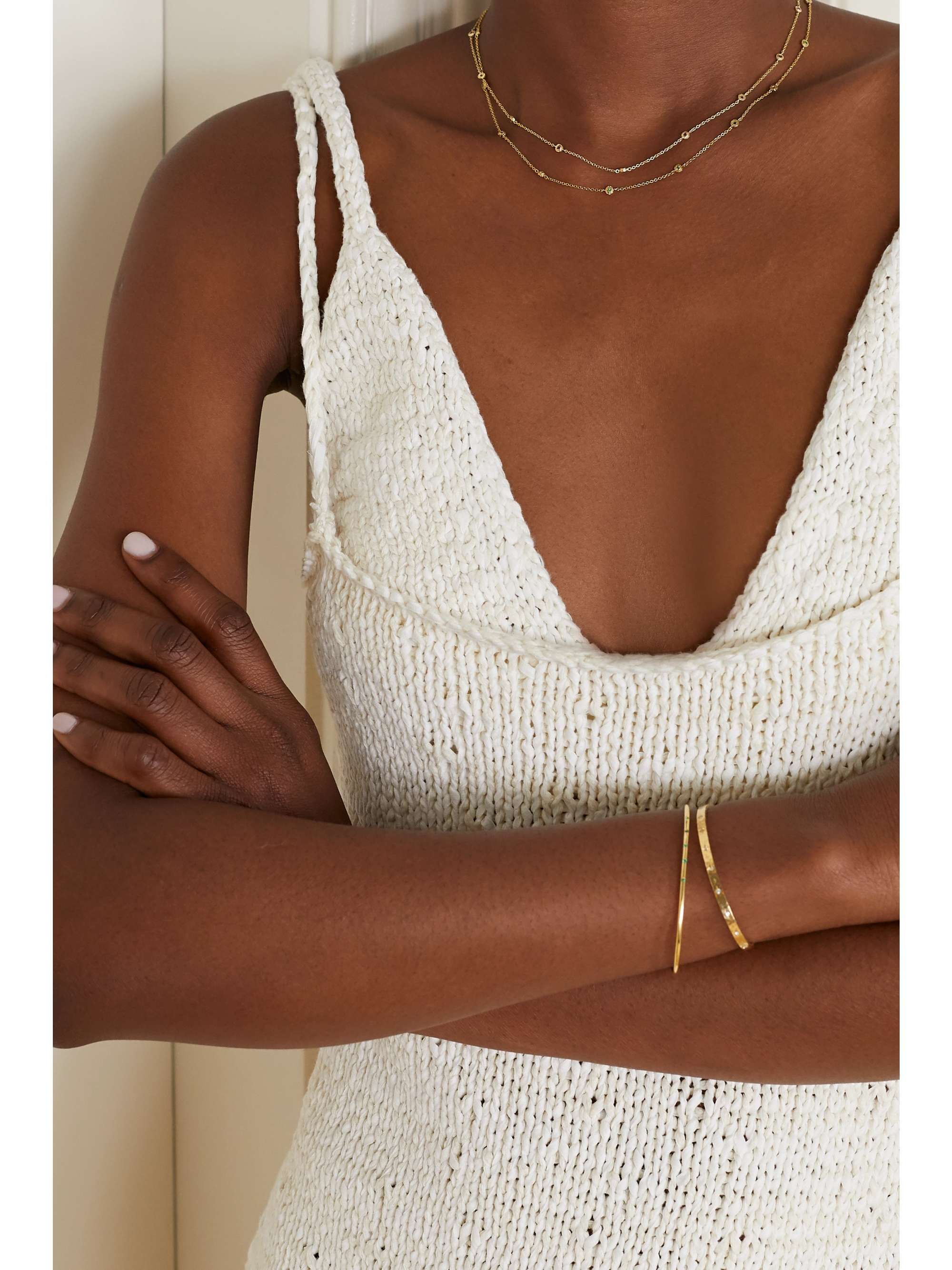 OCTAVIA ELIZABETH + NET SUSTAIN Nesting Gem 18-karat gold ruby necklace
