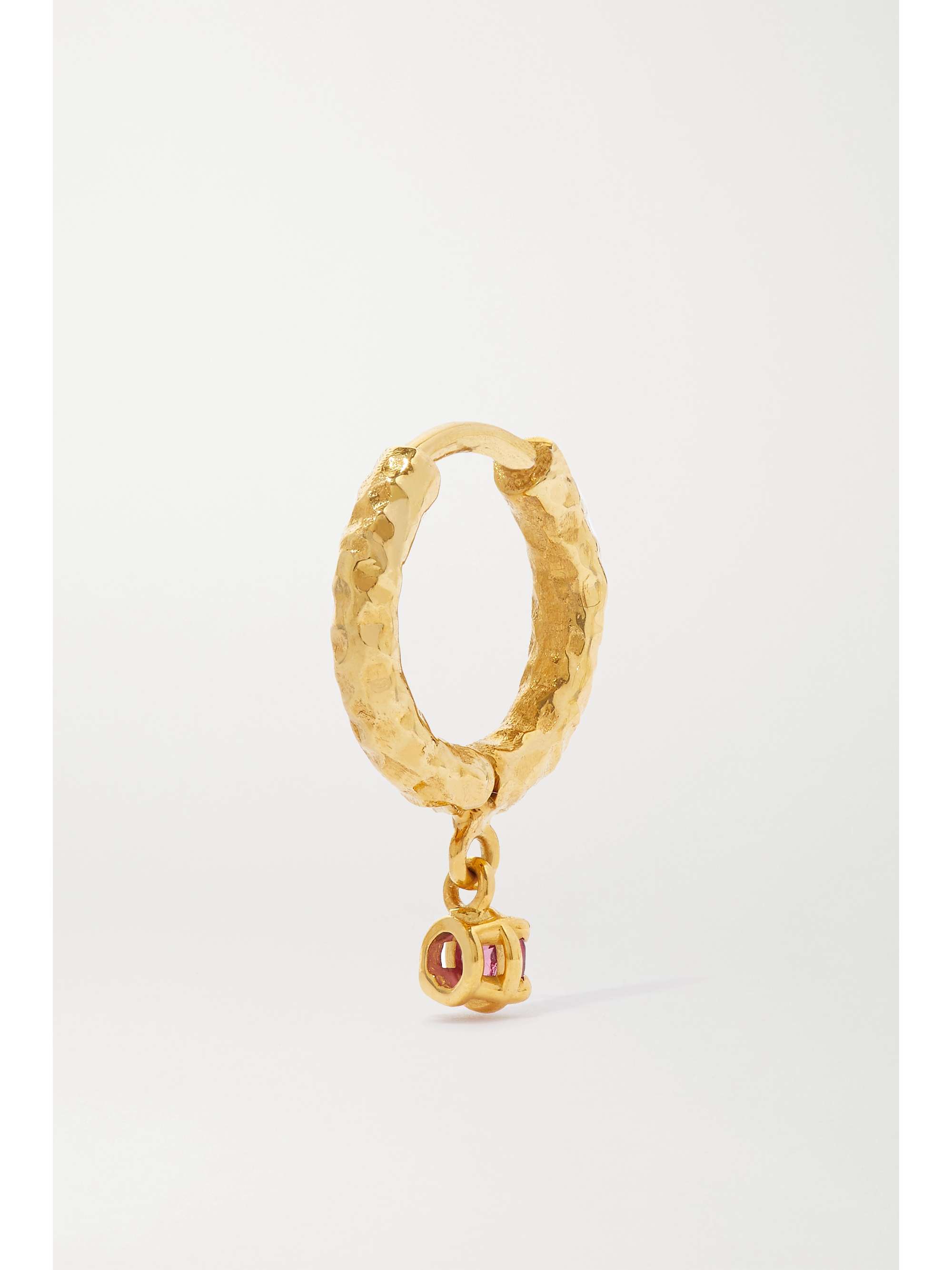 OCTAVIA ELIZABETH + NET SUSTAIN Micro Gabby 18-karat recycled gold diamond hoop earrings