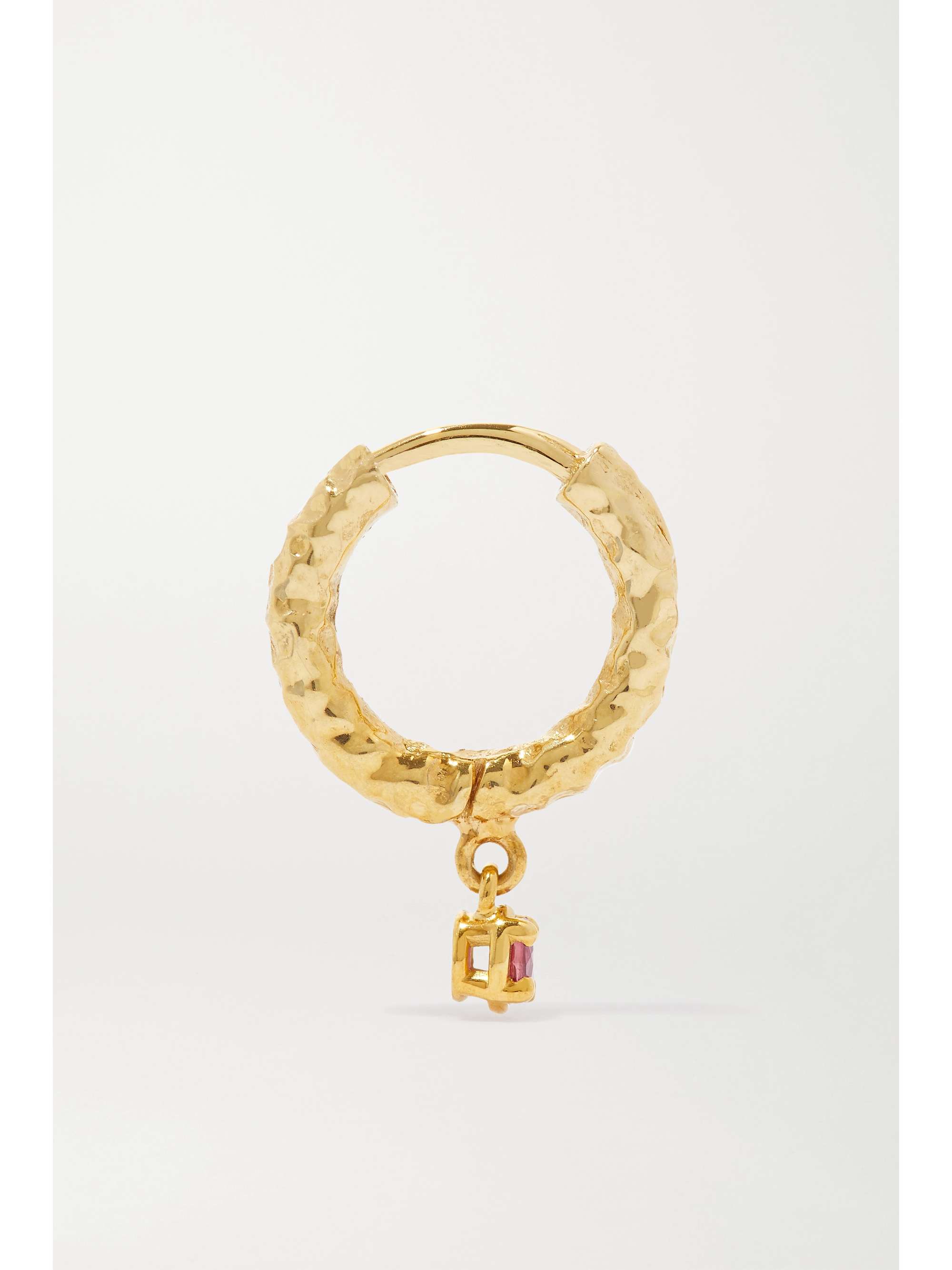 OCTAVIA ELIZABETH + NET SUSTAIN Micro Gabby 18-karat recycled gold diamond hoop earrings