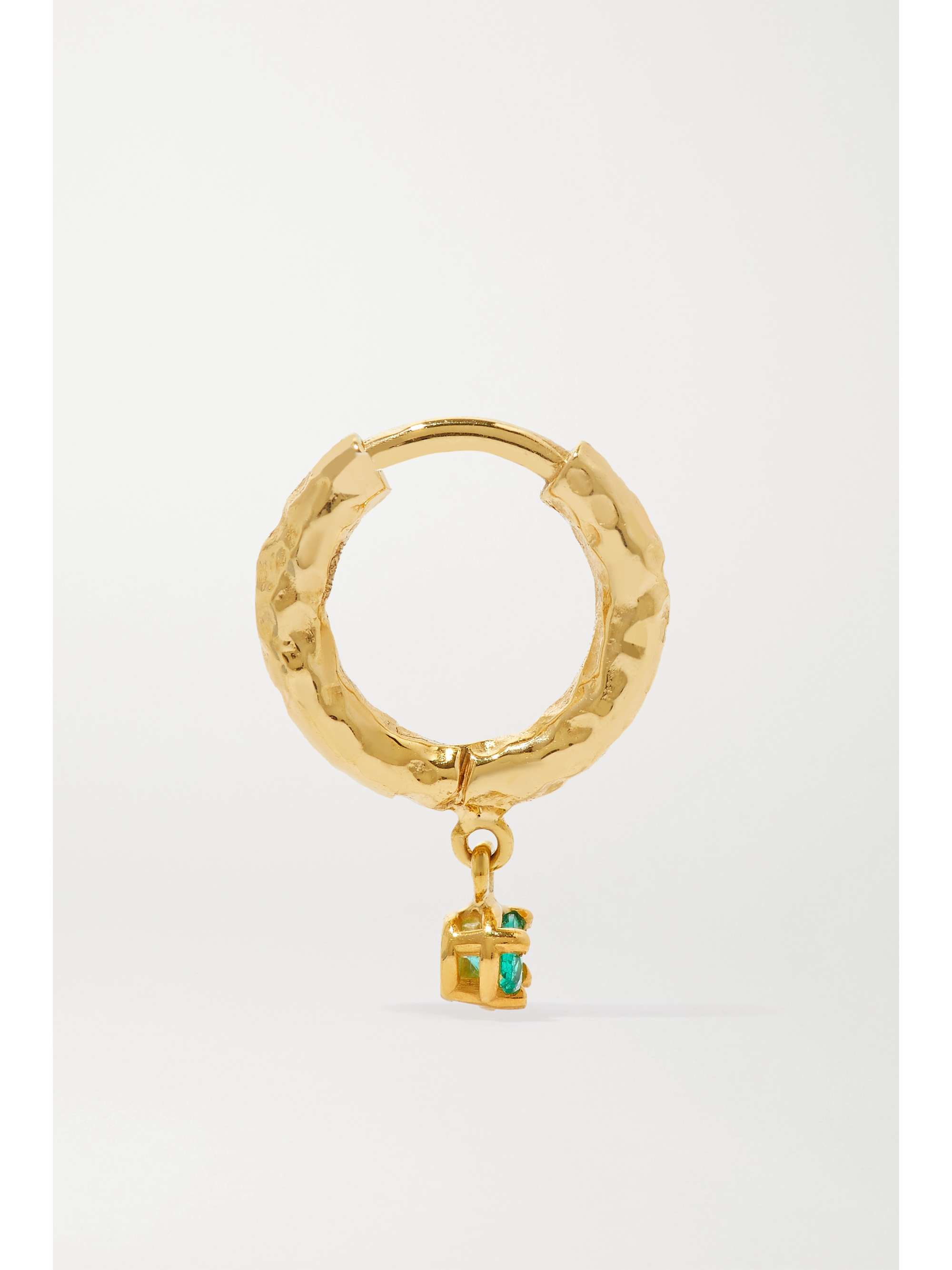 OCTAVIA ELIZABETH + NET SUSTAIN Micro Gabby 18-karat recycled gold diamond hoop earrings