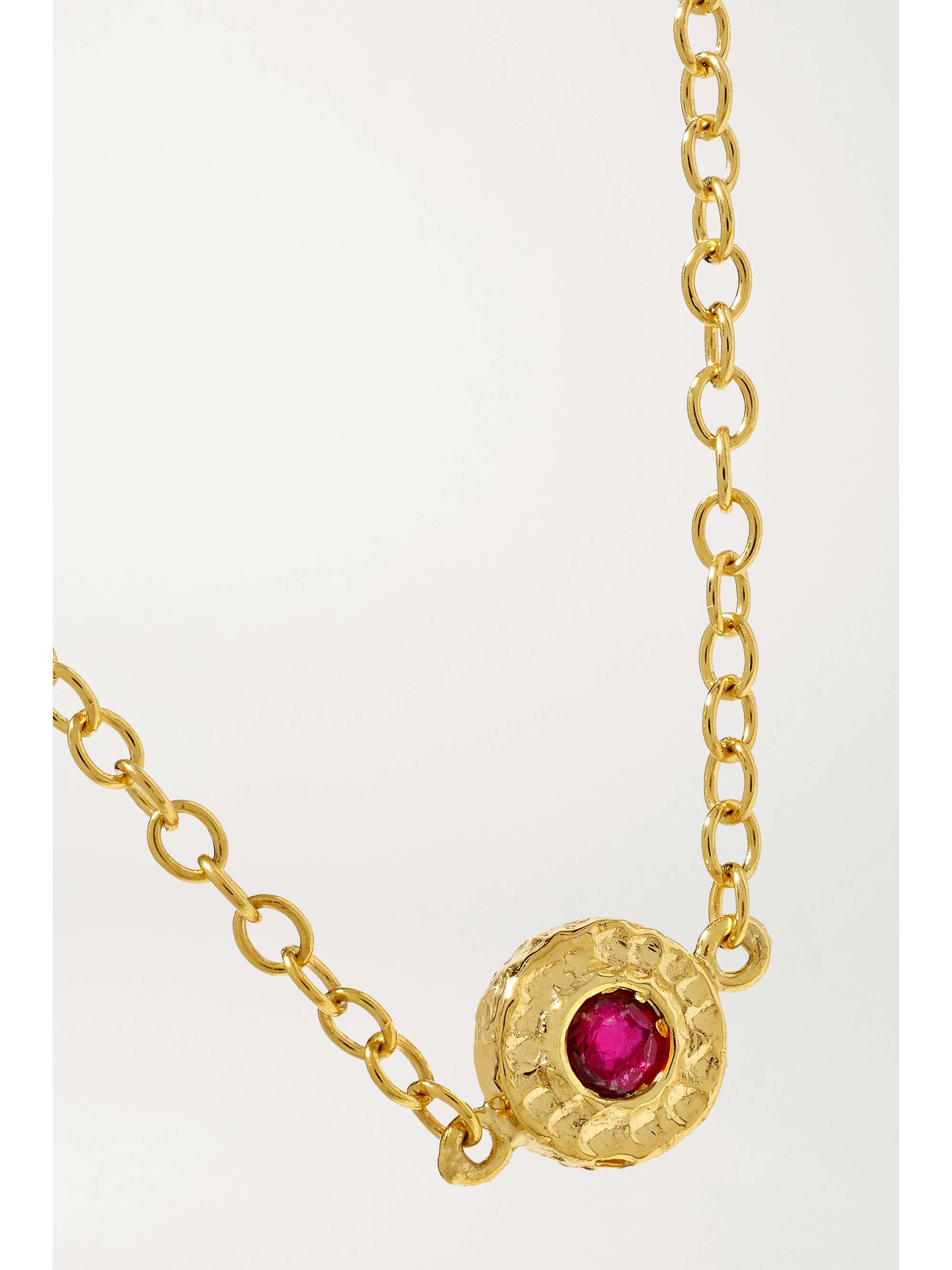 OCTAVIA ELIZABETH + NET SUSTAIN Nesting Gem 18-karat recycled gold ruby bracelet