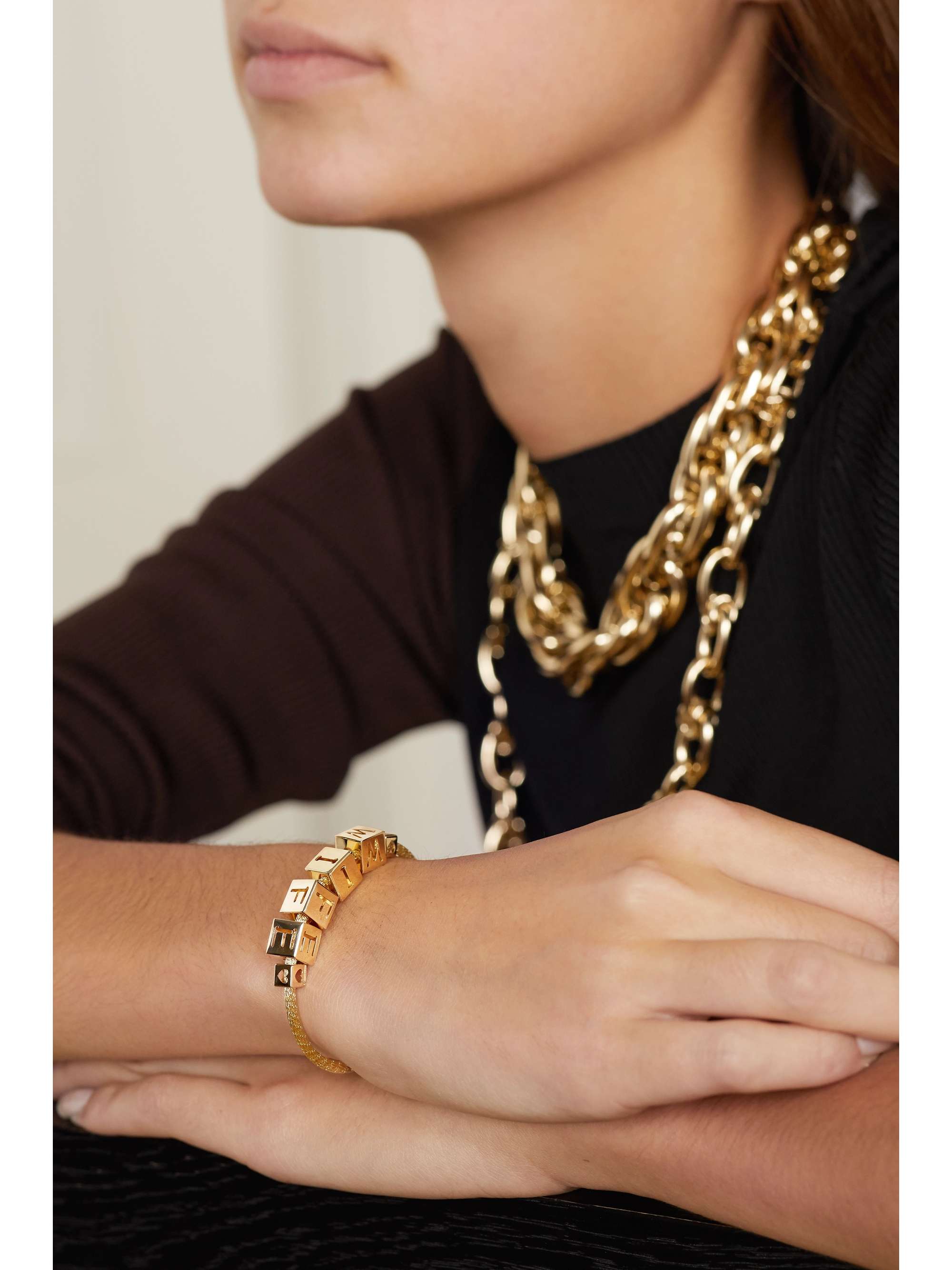 LAUREN RUBINSKI Wife Kette aus 14 Karat Gold