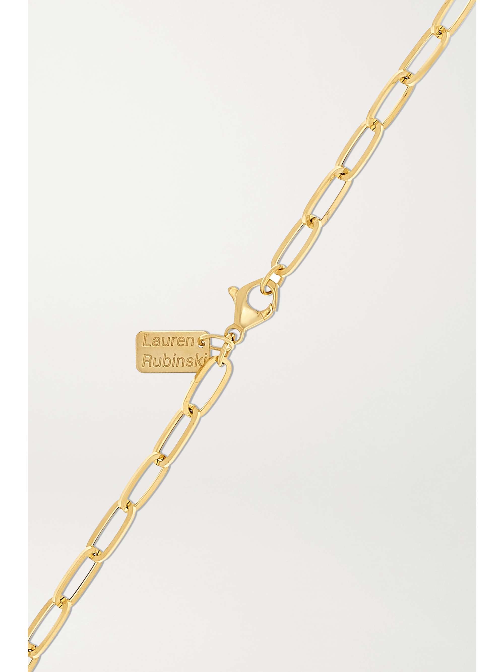 LAUREN RUBINSKI 14-karat gold necklace
