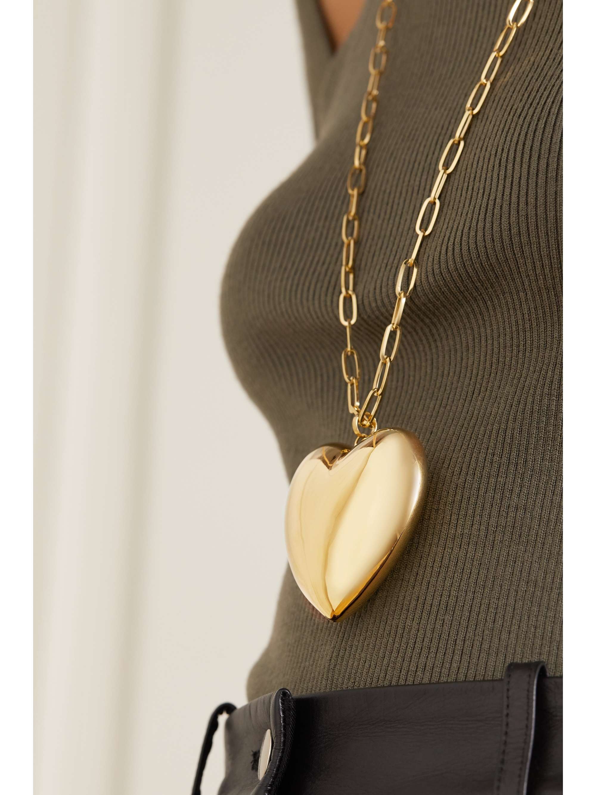 LAUREN RUBINSKI 14-karat gold necklace