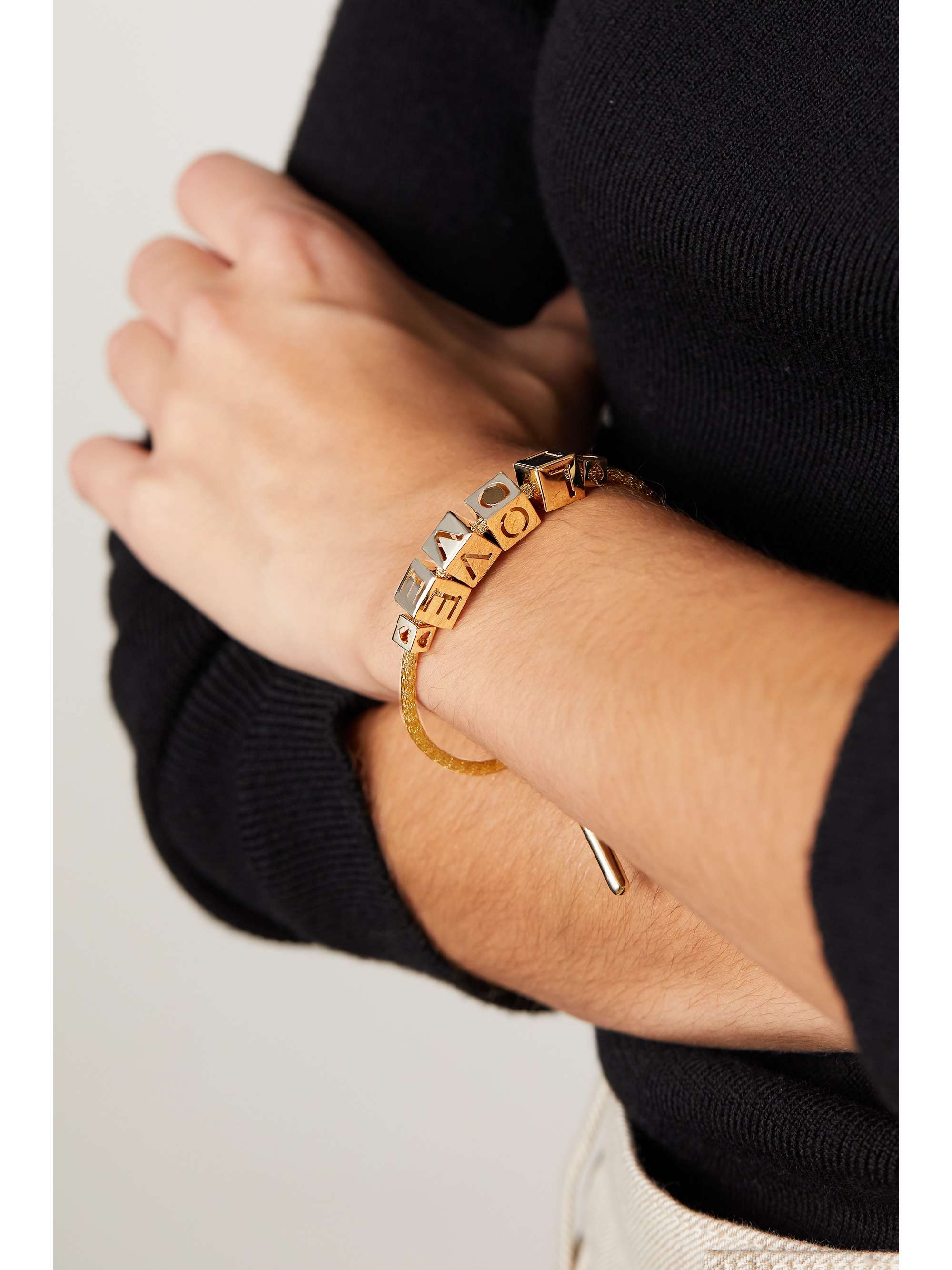 LAUREN RUBINSKI Wife 14-karat gold bracelet