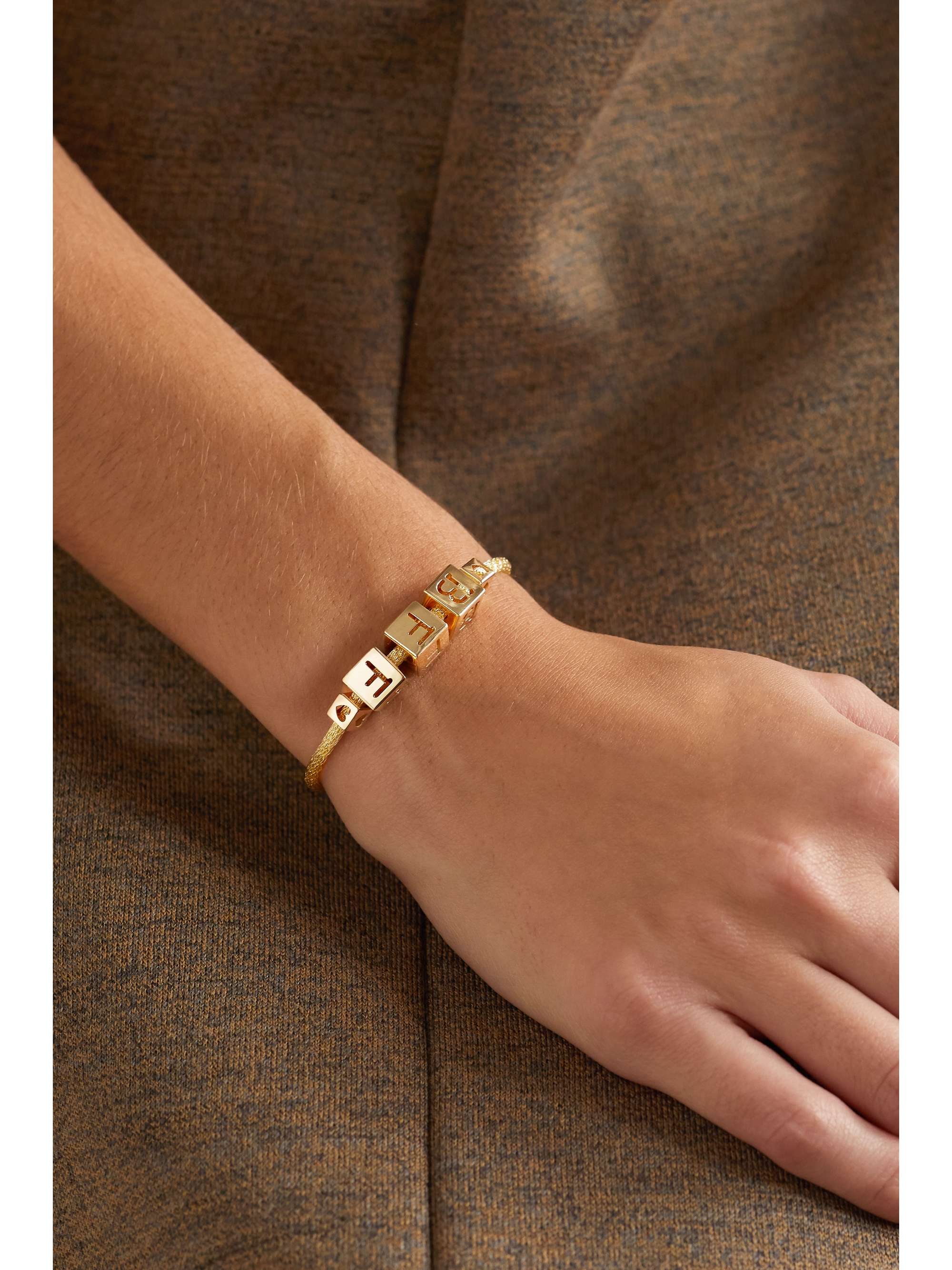 LAUREN RUBINSKI BFF 14-karat white gold bracelet