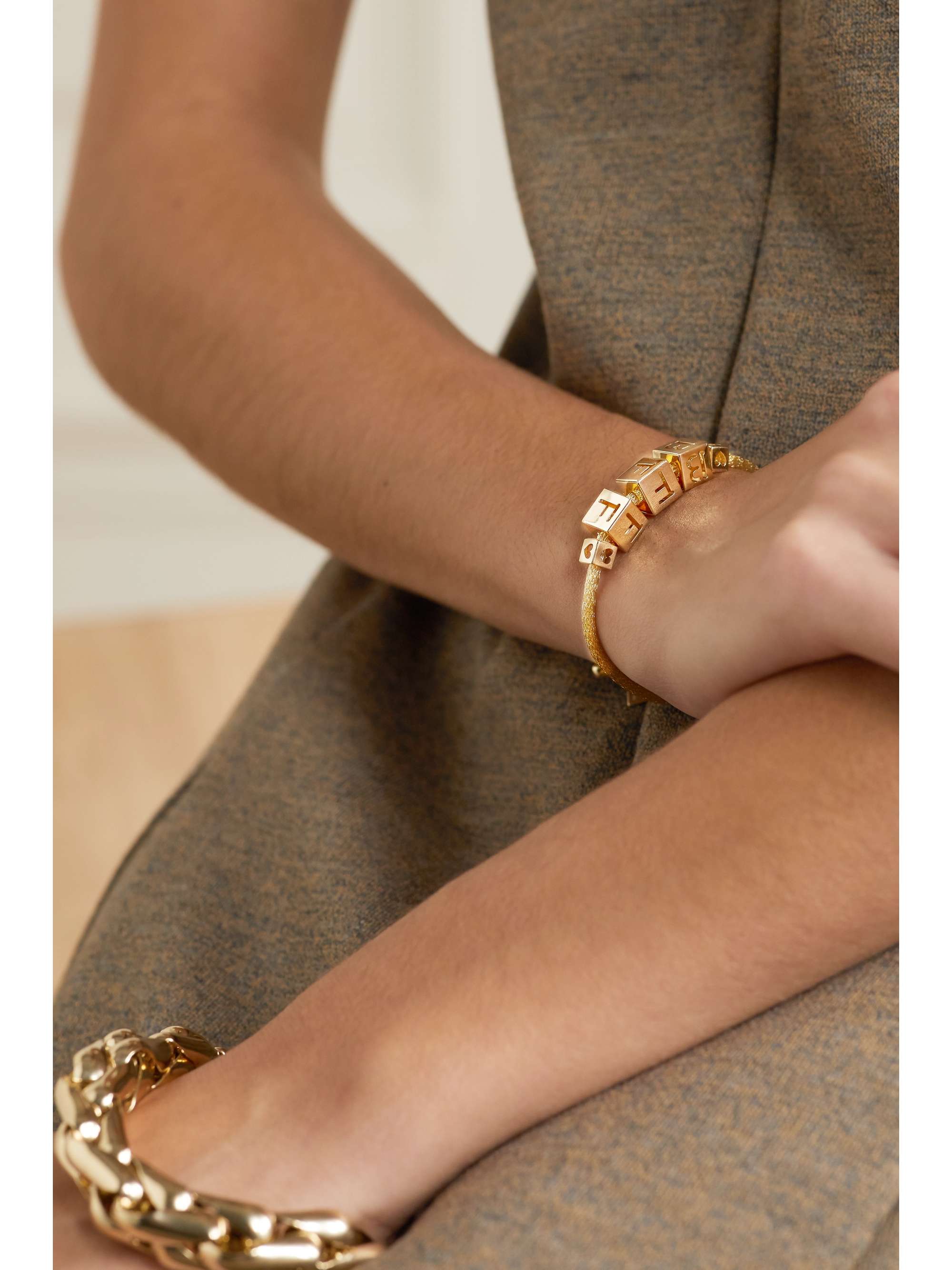 LAUREN RUBINSKI BFF 14-karat white gold bracelet