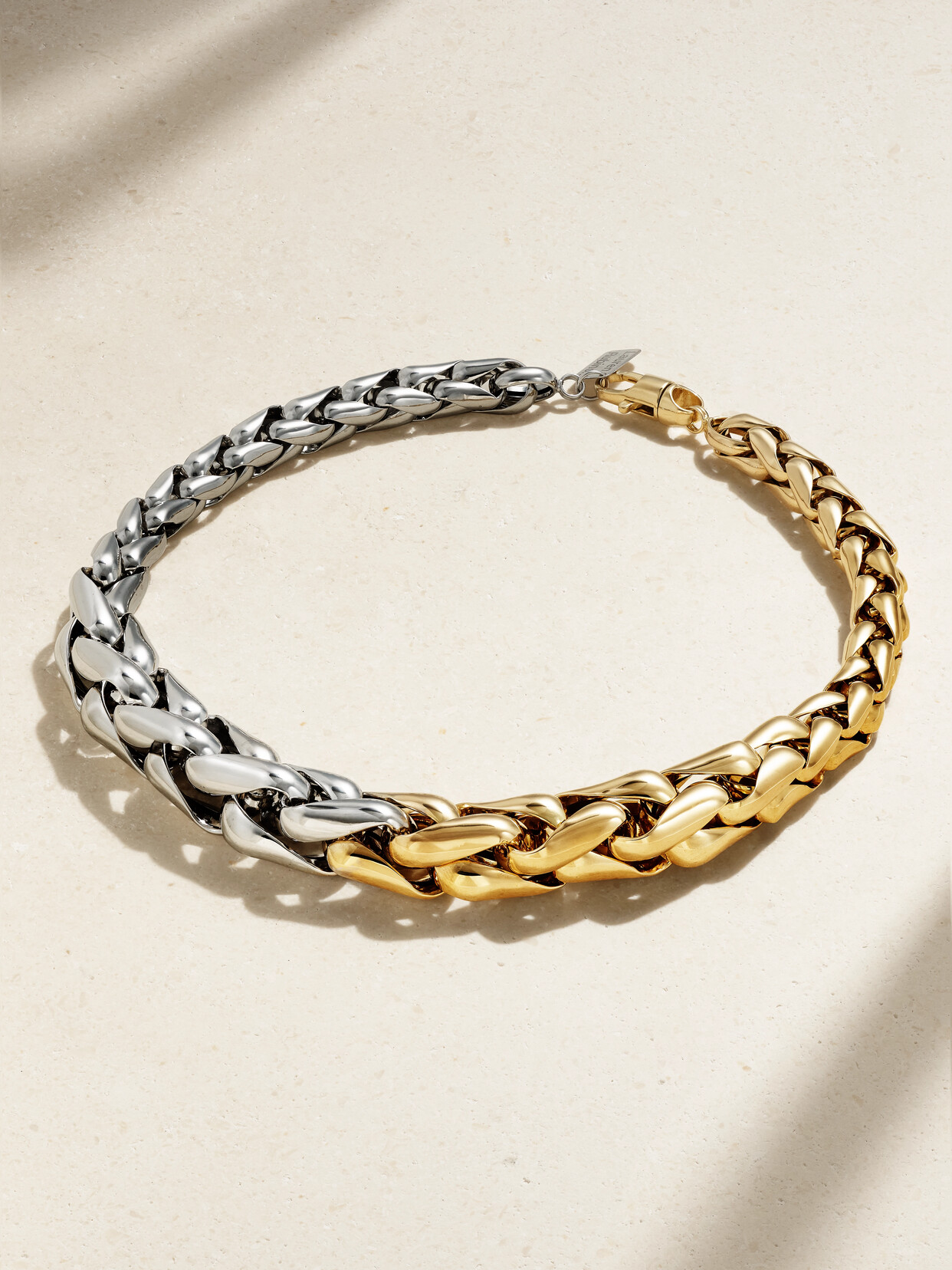 Lauren Rubinski - Large 14-karat Yellow And White Gold Necklace - one size 22 Awaiting product image