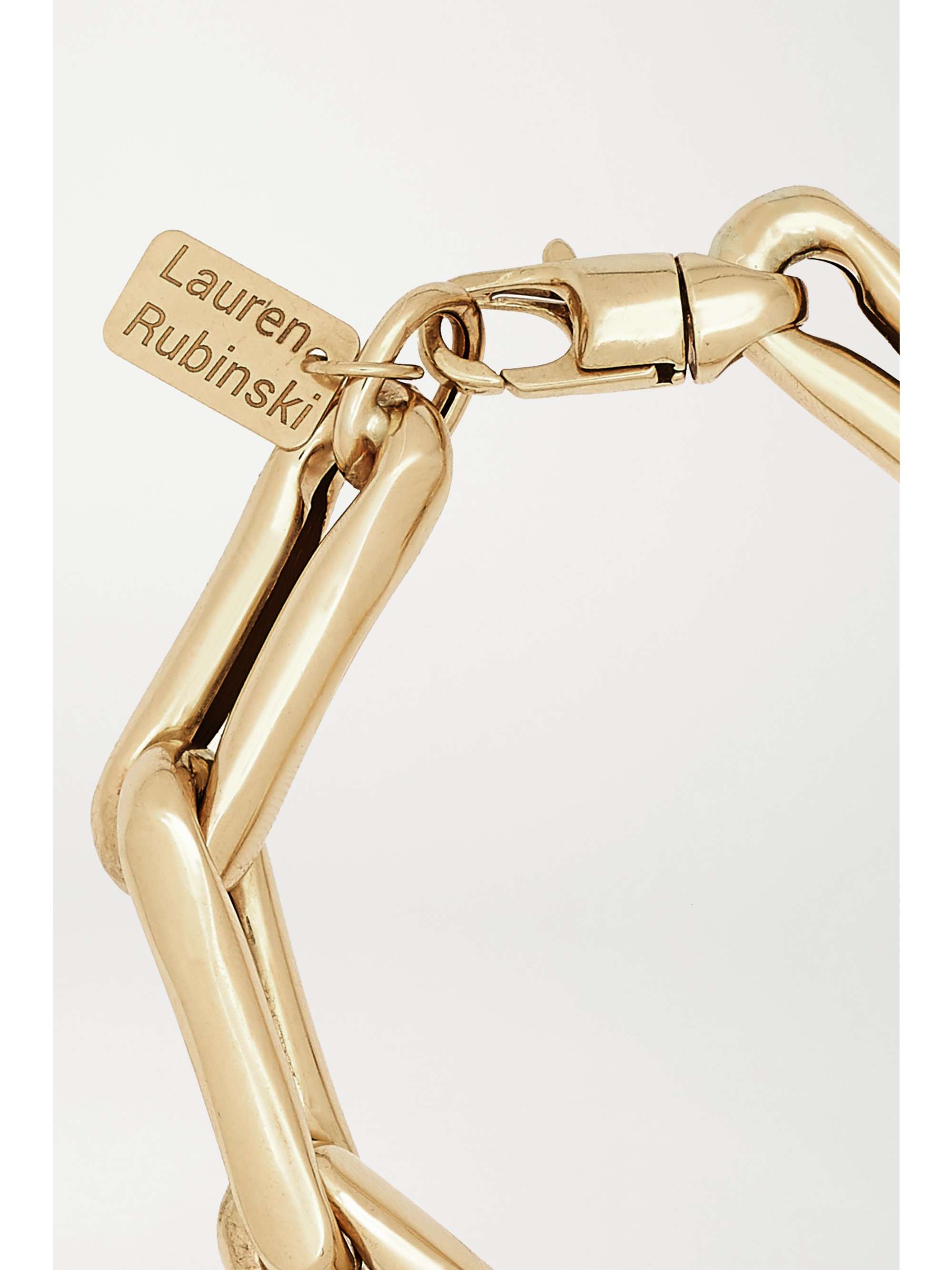 LAUREN RUBINSKI Extra Large 14-karat gold bracelet