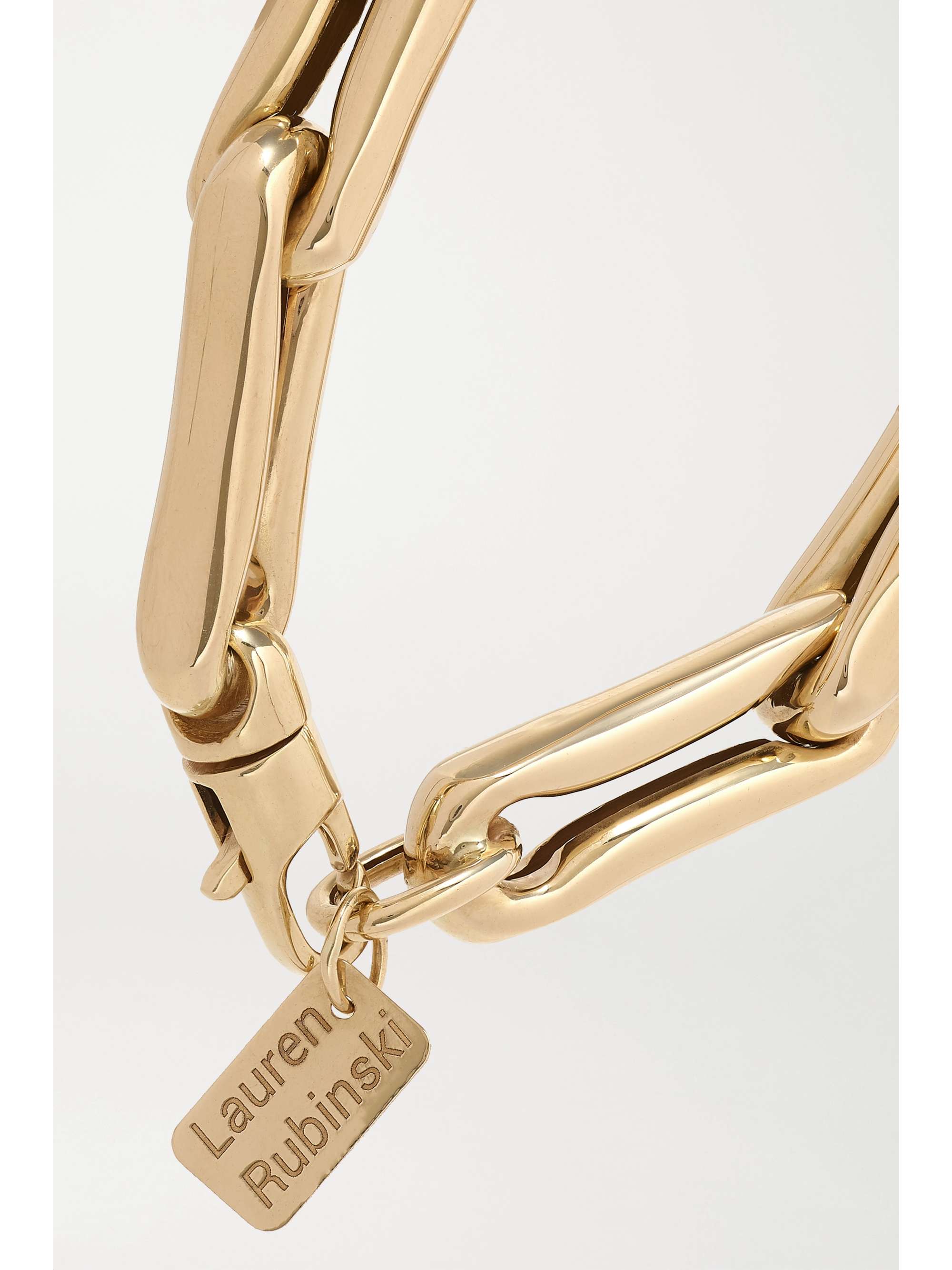 LAUREN RUBINSKI Extra Large 14-karat gold bracelet