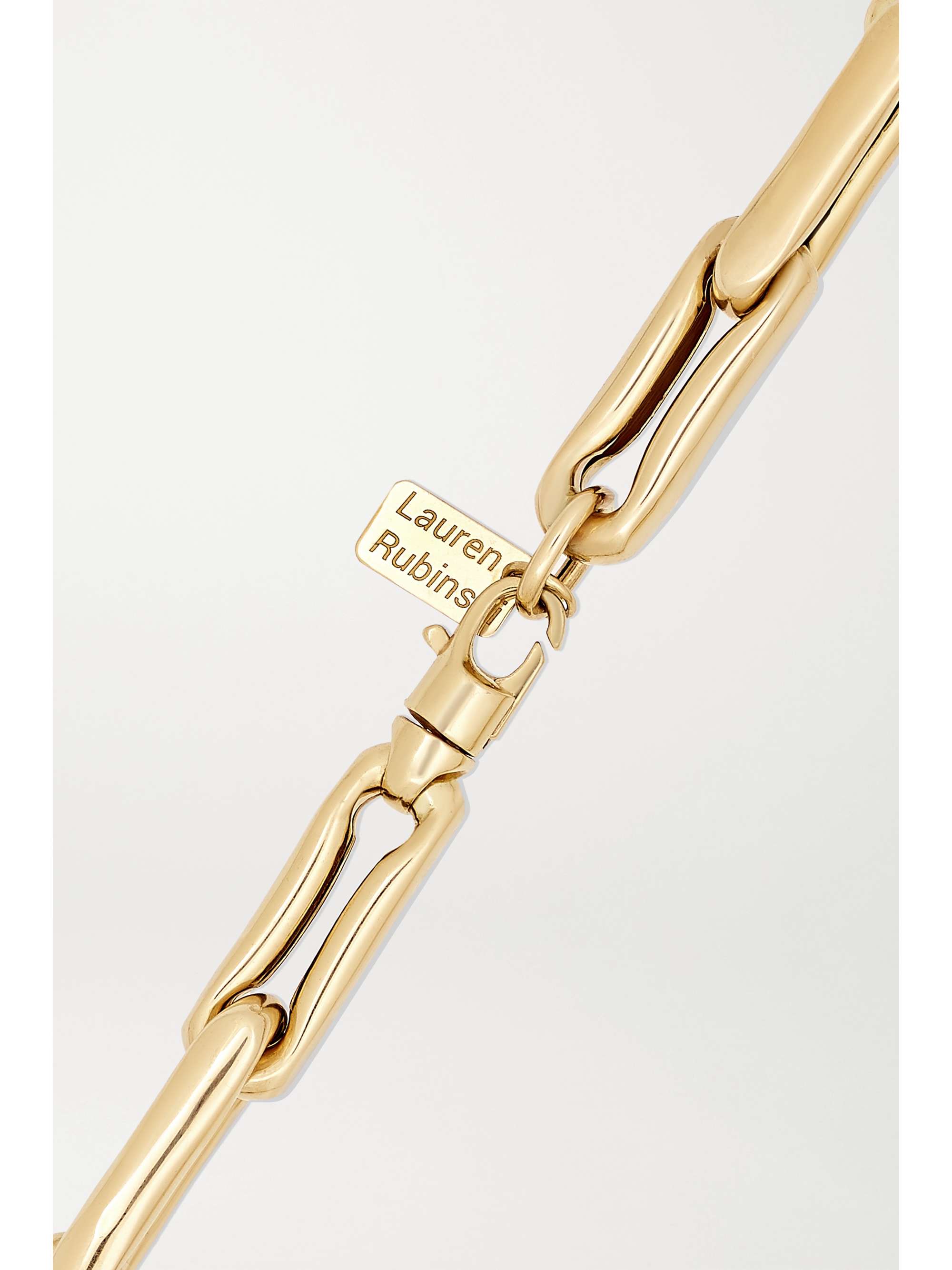 LAUREN RUBINSKI Large 14-karat gold necklace