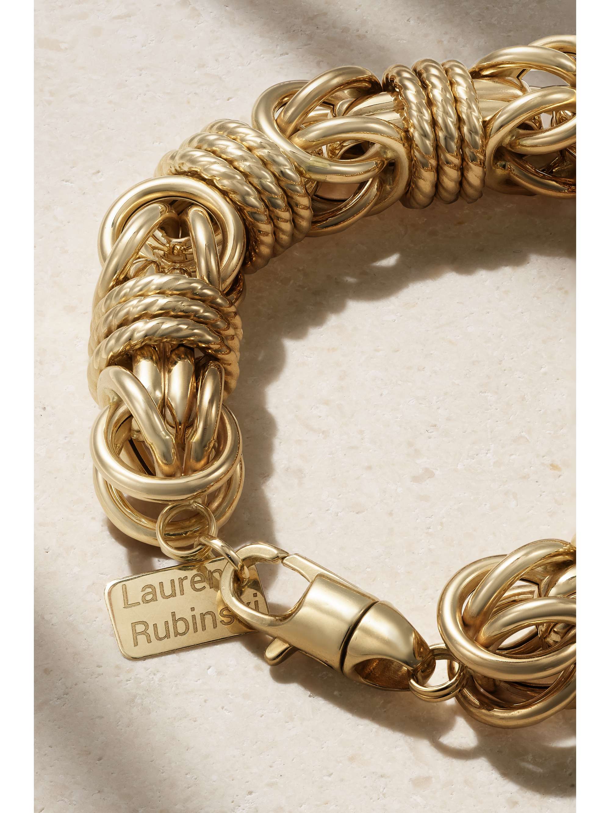 LAUREN RUBINSKI Medium 14-karat gold bracelet