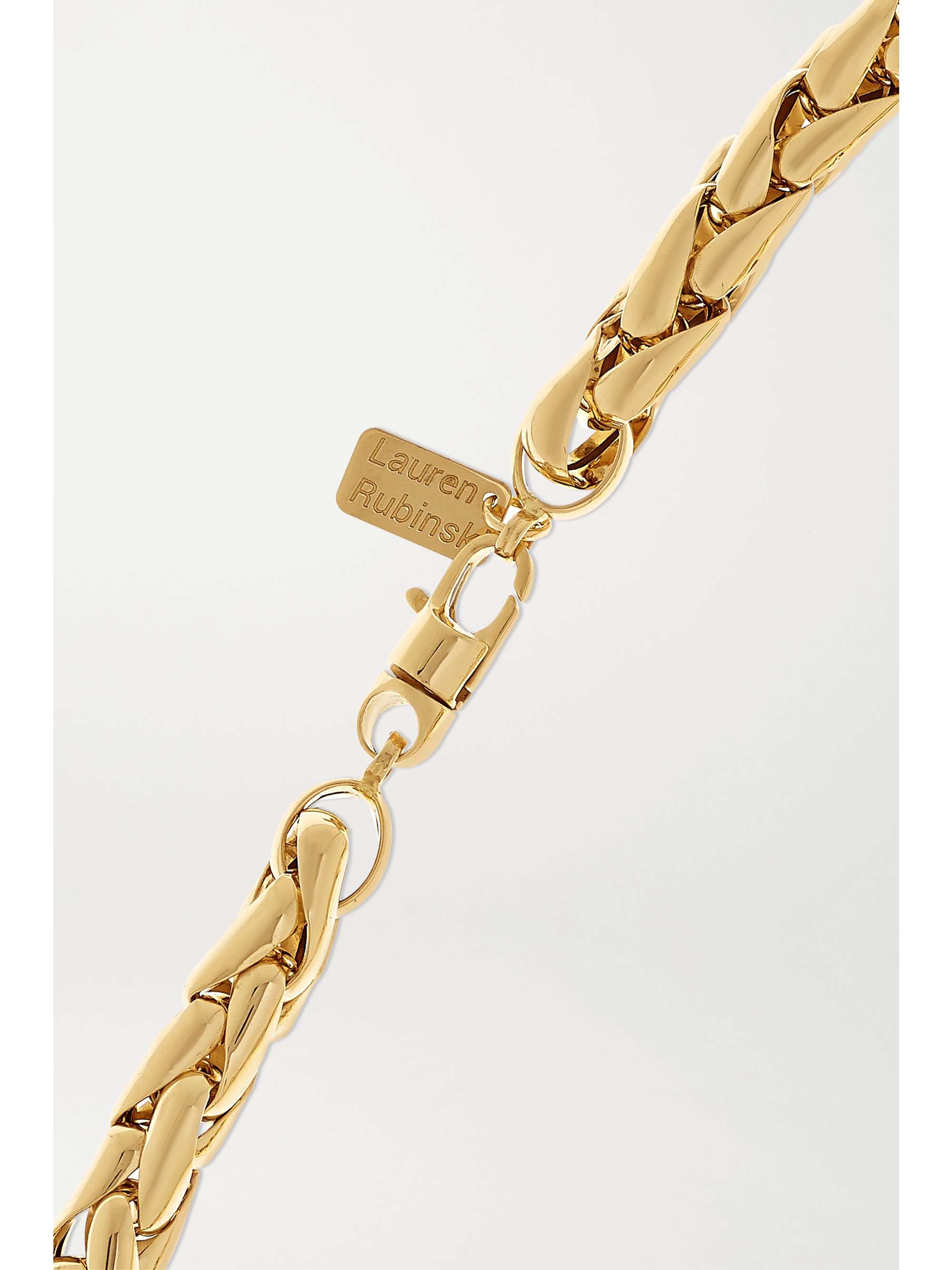 LAUREN RUBINSKI Large 14-karat gold necklace