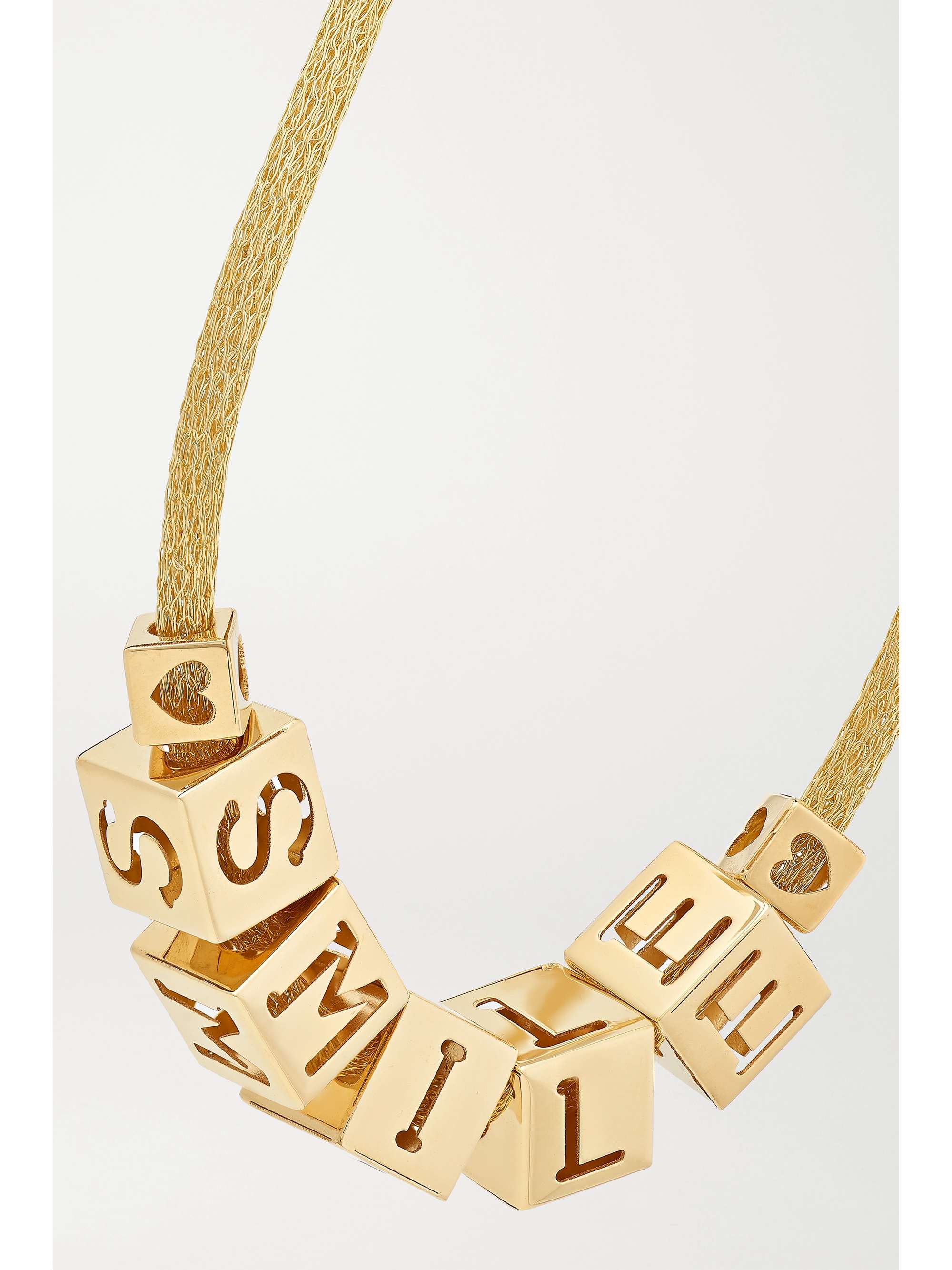 LAUREN RUBINSKI Lucky 14-karat gold necklace