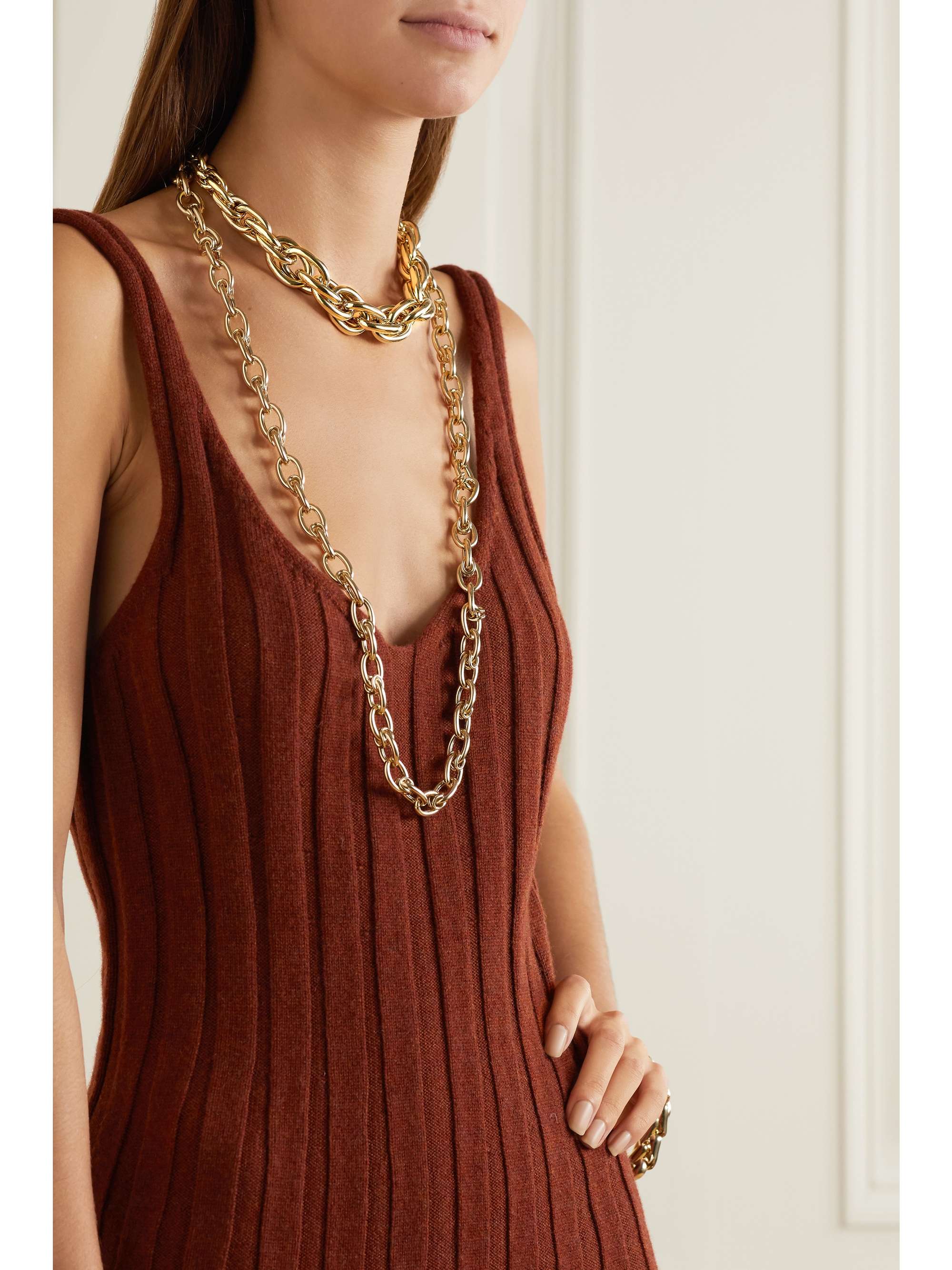 LAUREN RUBINSKI Extra Large Kette aus 14 Karat Gold