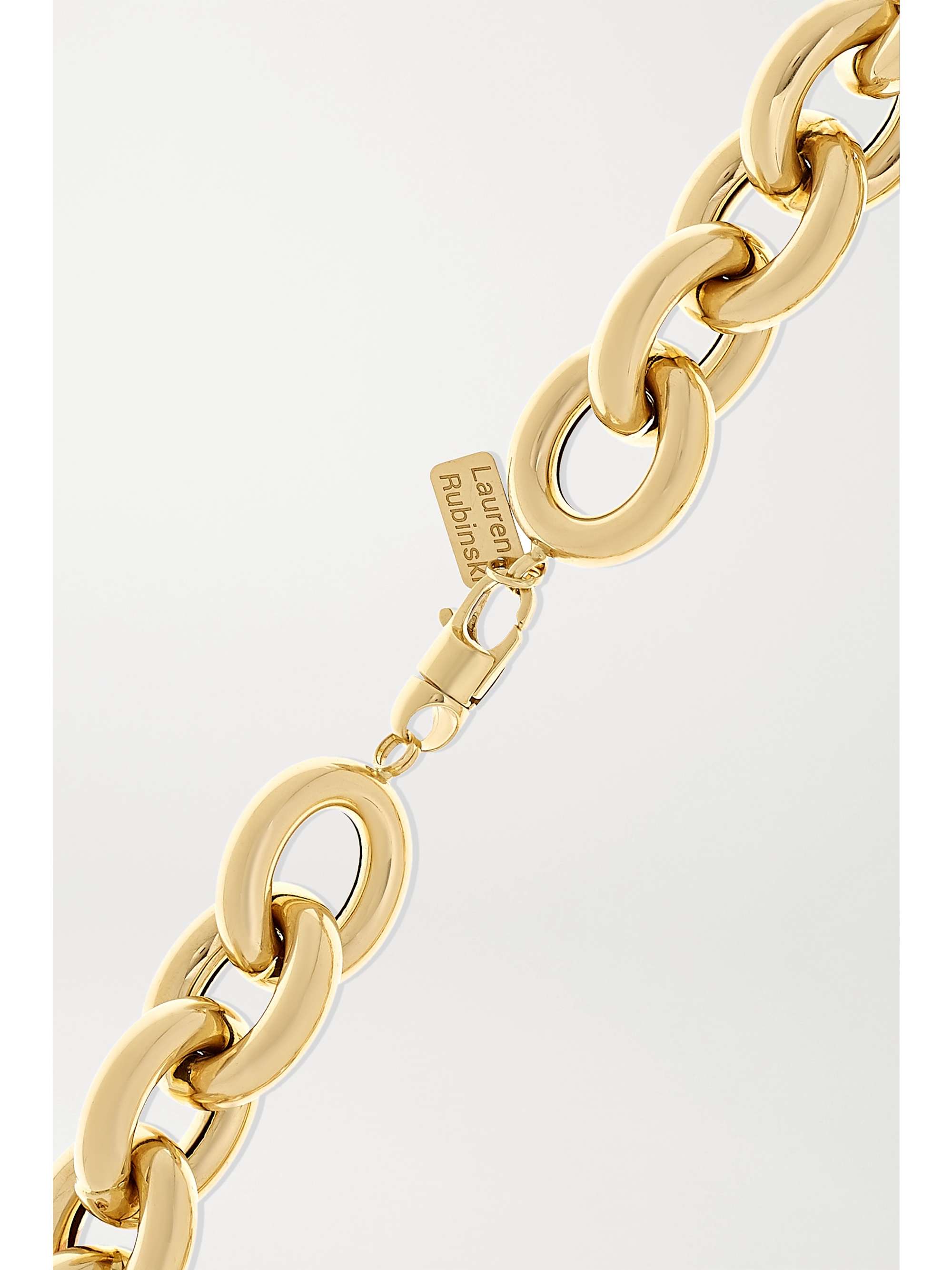LAUREN RUBINSKI Extra Large 14-karat gold necklace