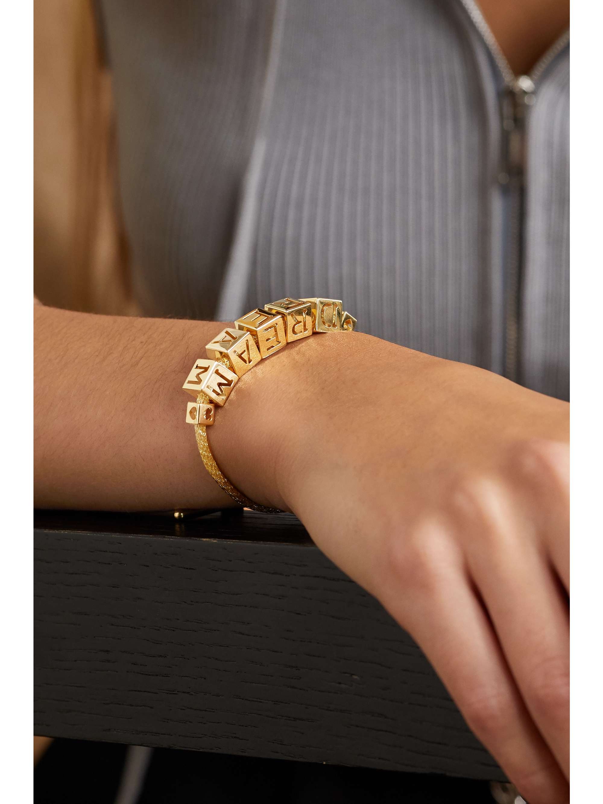 LAUREN RUBINSKI Dream 14-karat gold bracelet