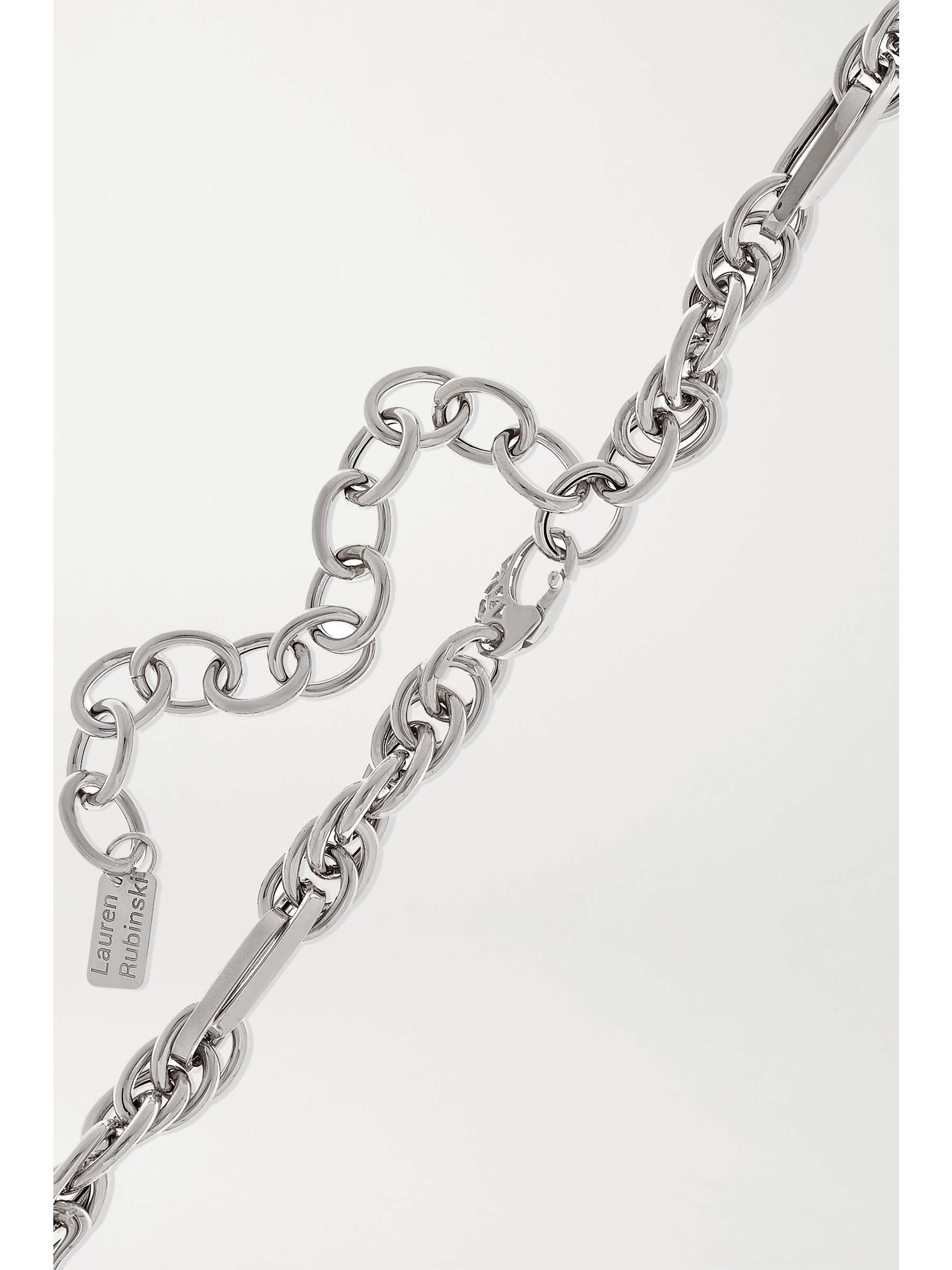 Small 14-karat white gold necklace