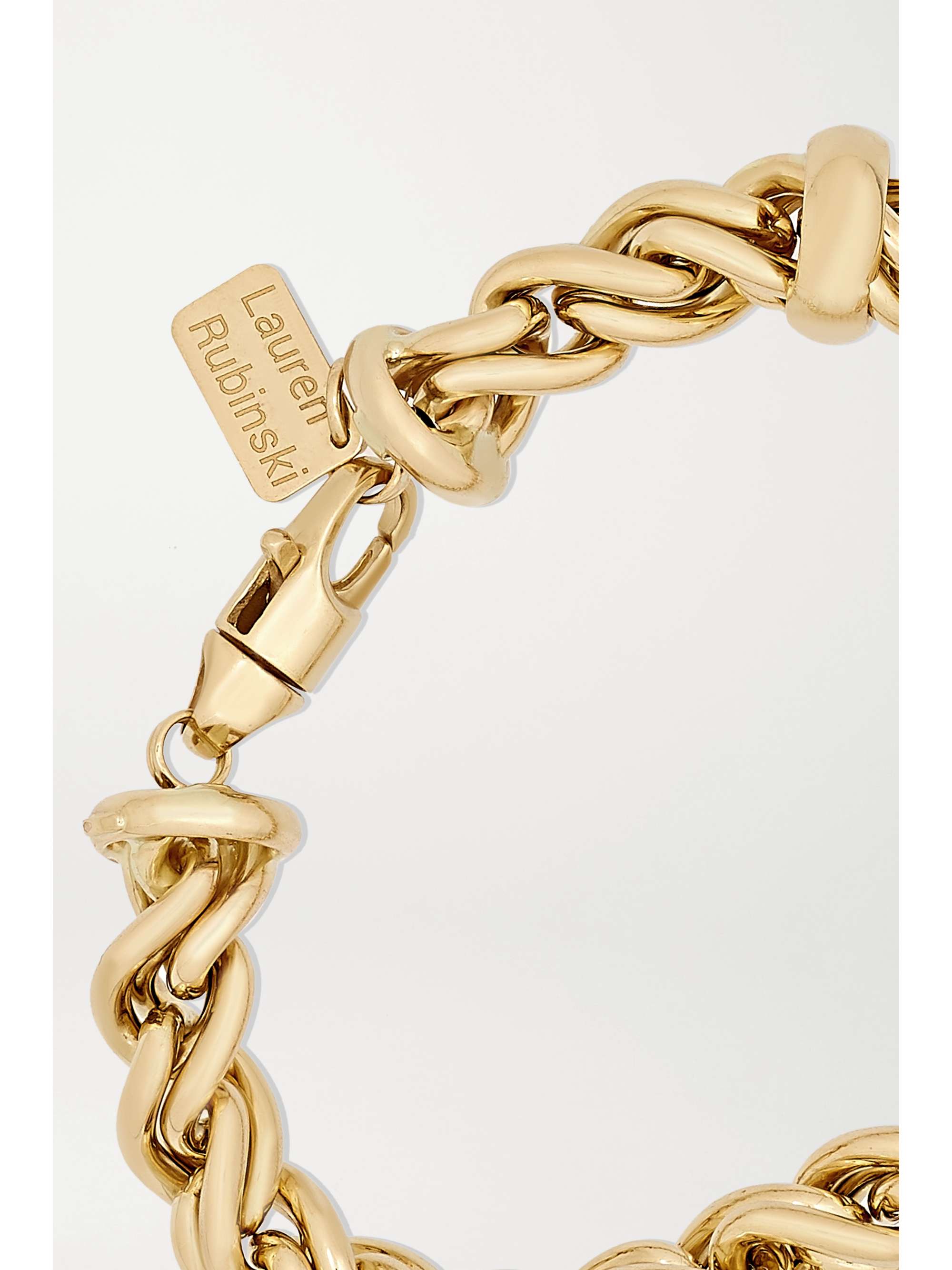 LAUREN RUBINSKI Medium 14-karat gold bracelet