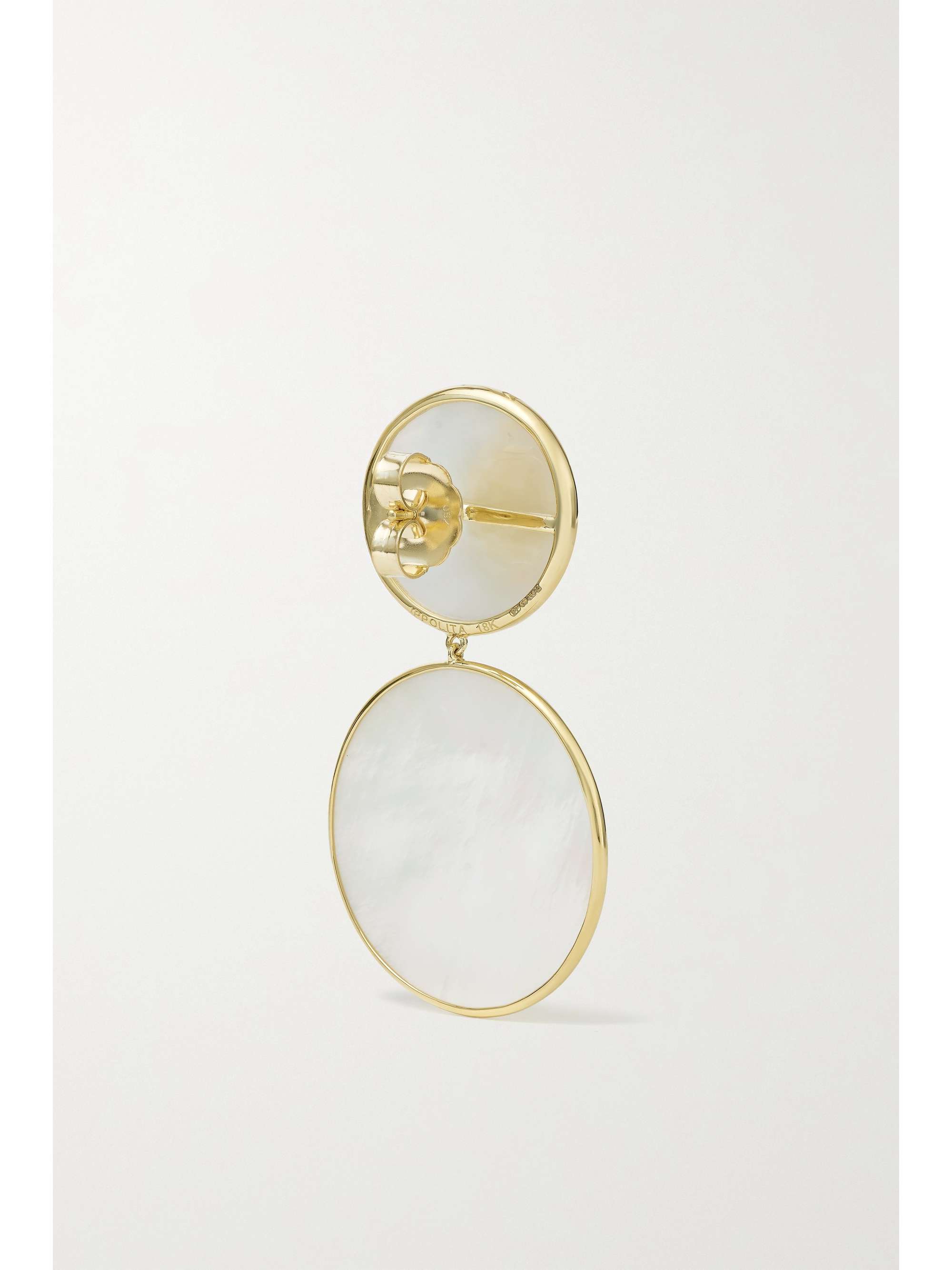 IPPOLITA Large Polished Rock Candy Snowman 18-karat gold shell earrings