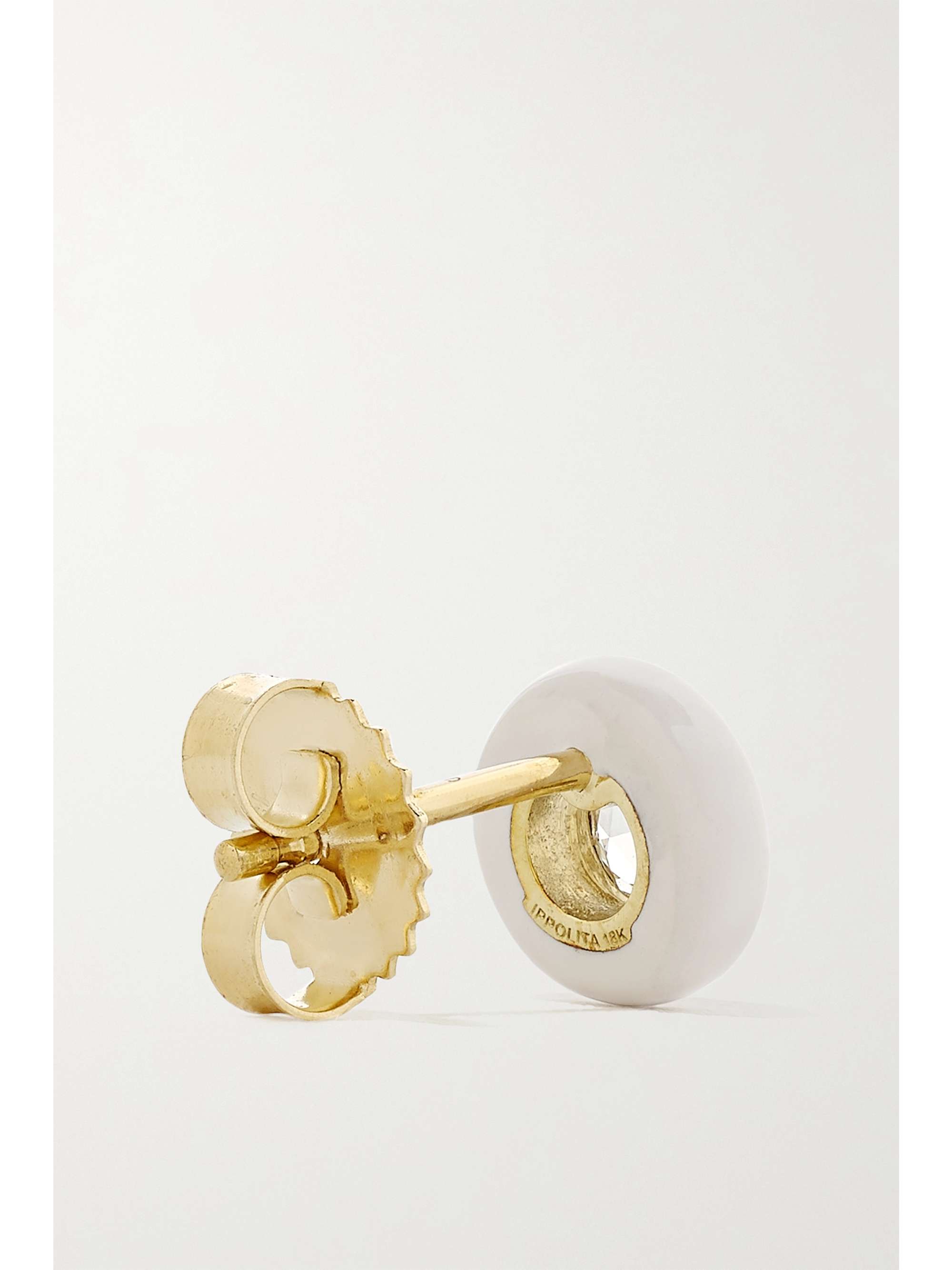 IPPOLITA Lollipop Carnevale 18-karat gold, ceramic and diamond earrings