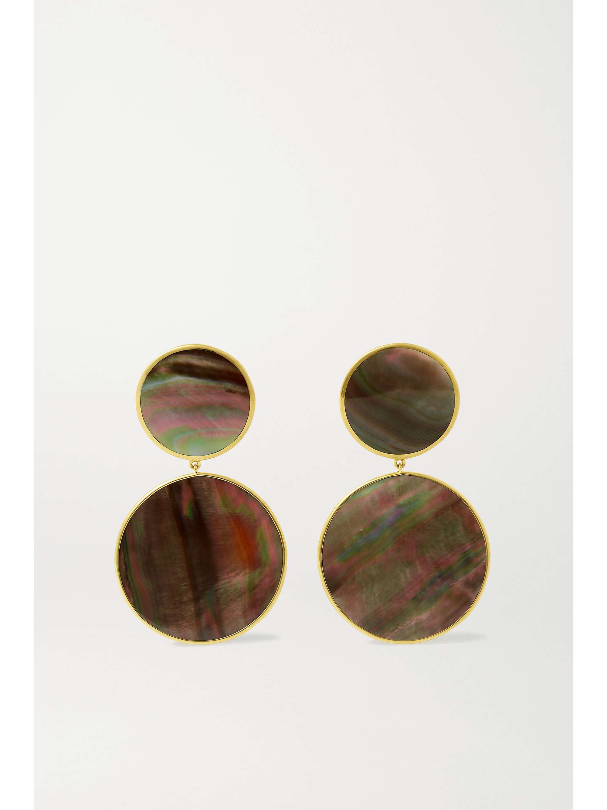 IPPOLITA Large Polished Rock Candy Snowman 18-karat gold shell earrings