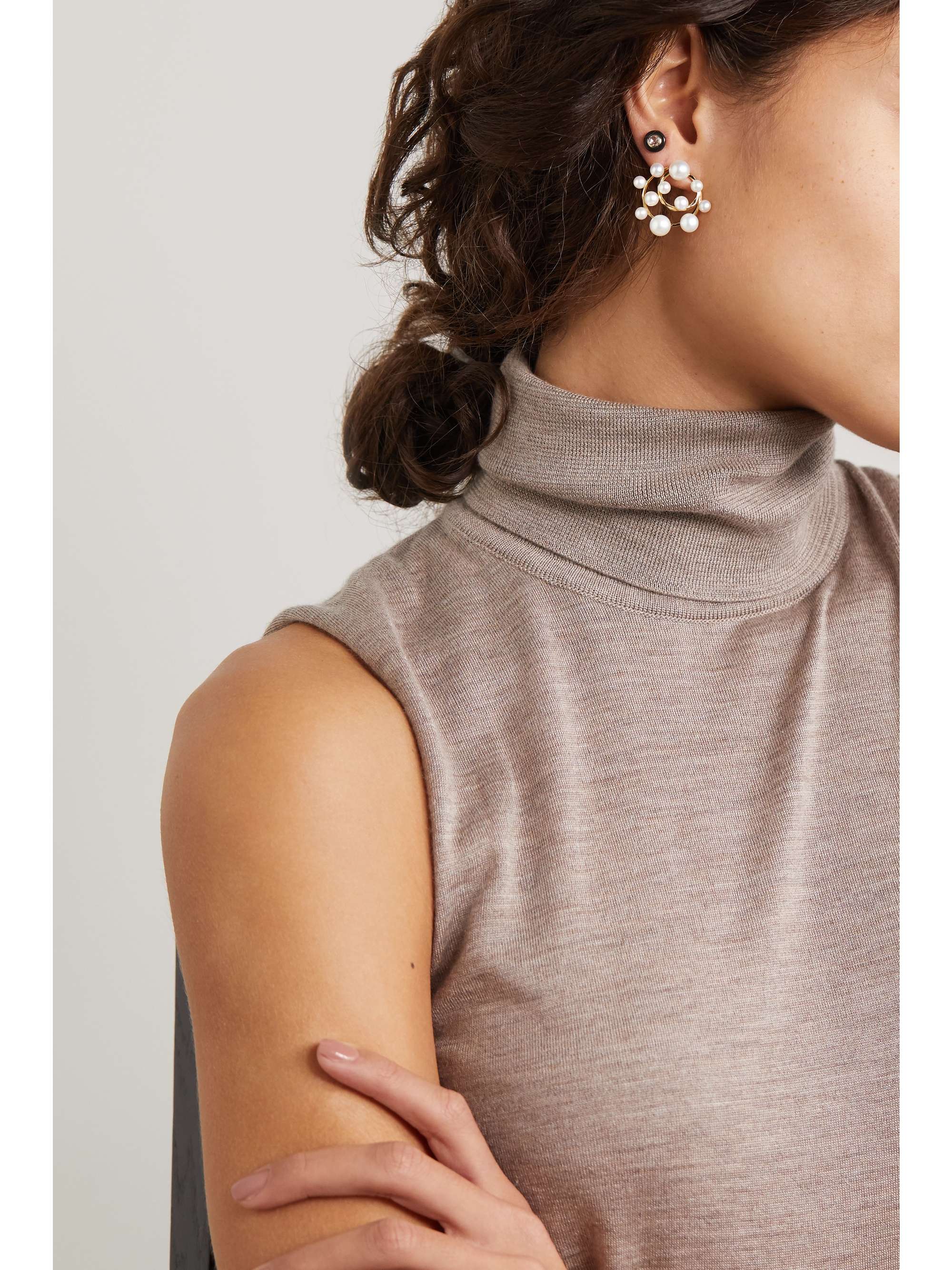 IPPOLITA Nova 18-karat gold pearl earrings