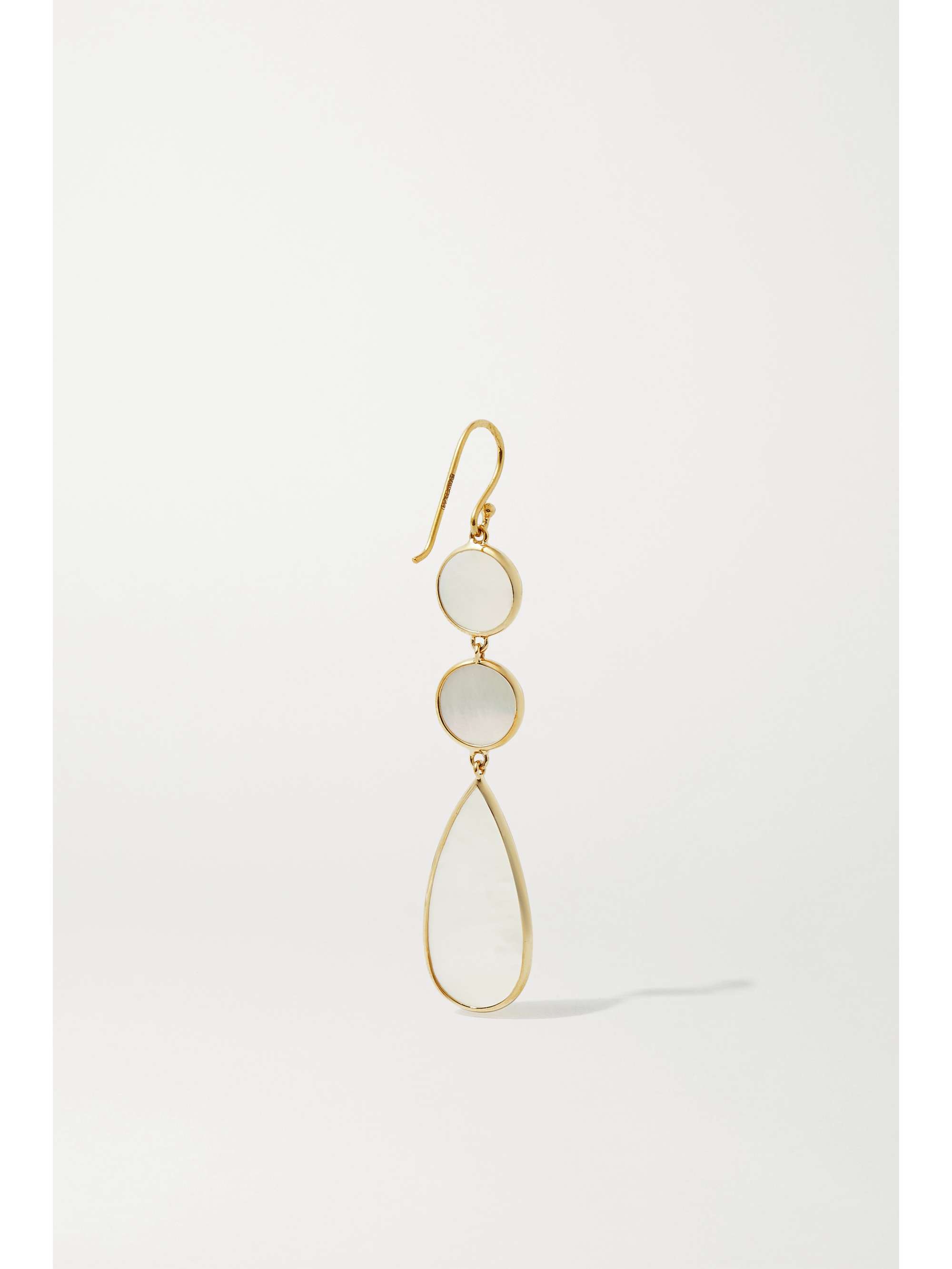 IPPOLITA Polished Rock Candy 18-karat gold mother-of-pearl earrings