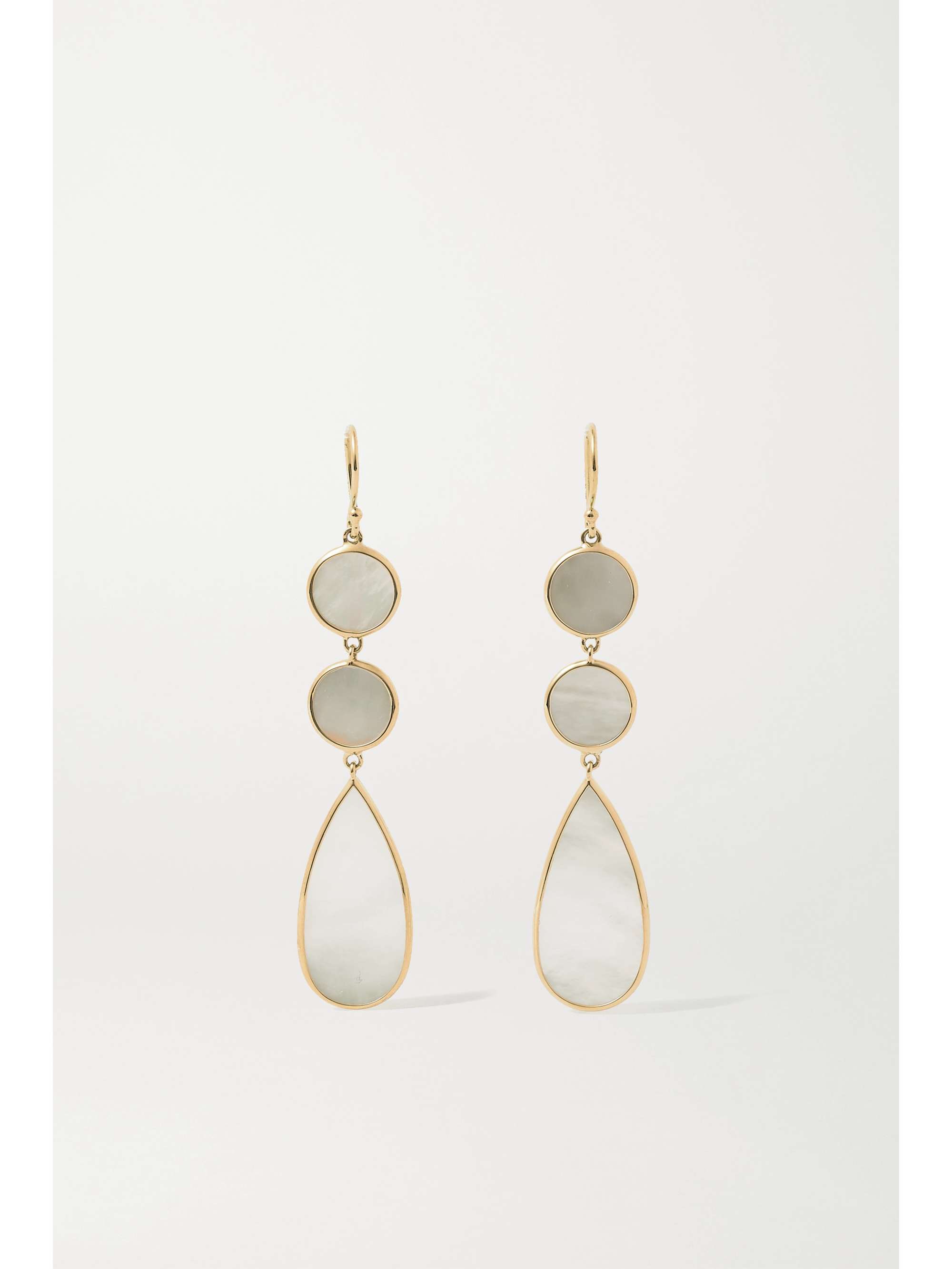 IPPOLITA Polished Rock Candy 18-karat gold mother-of-pearl earrings