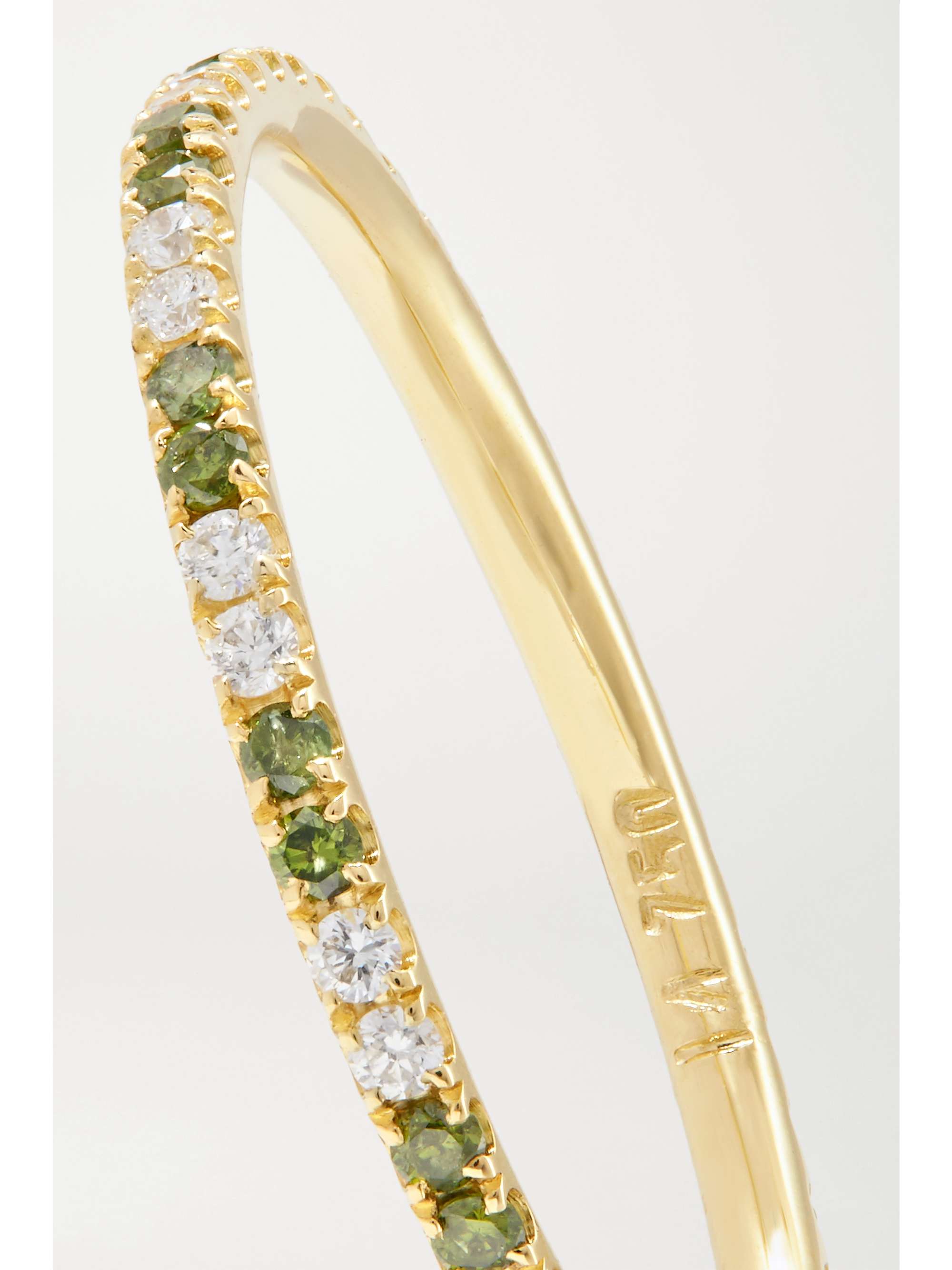 ILEANA MAKRI Thread 18-karat rose gold sapphire ring