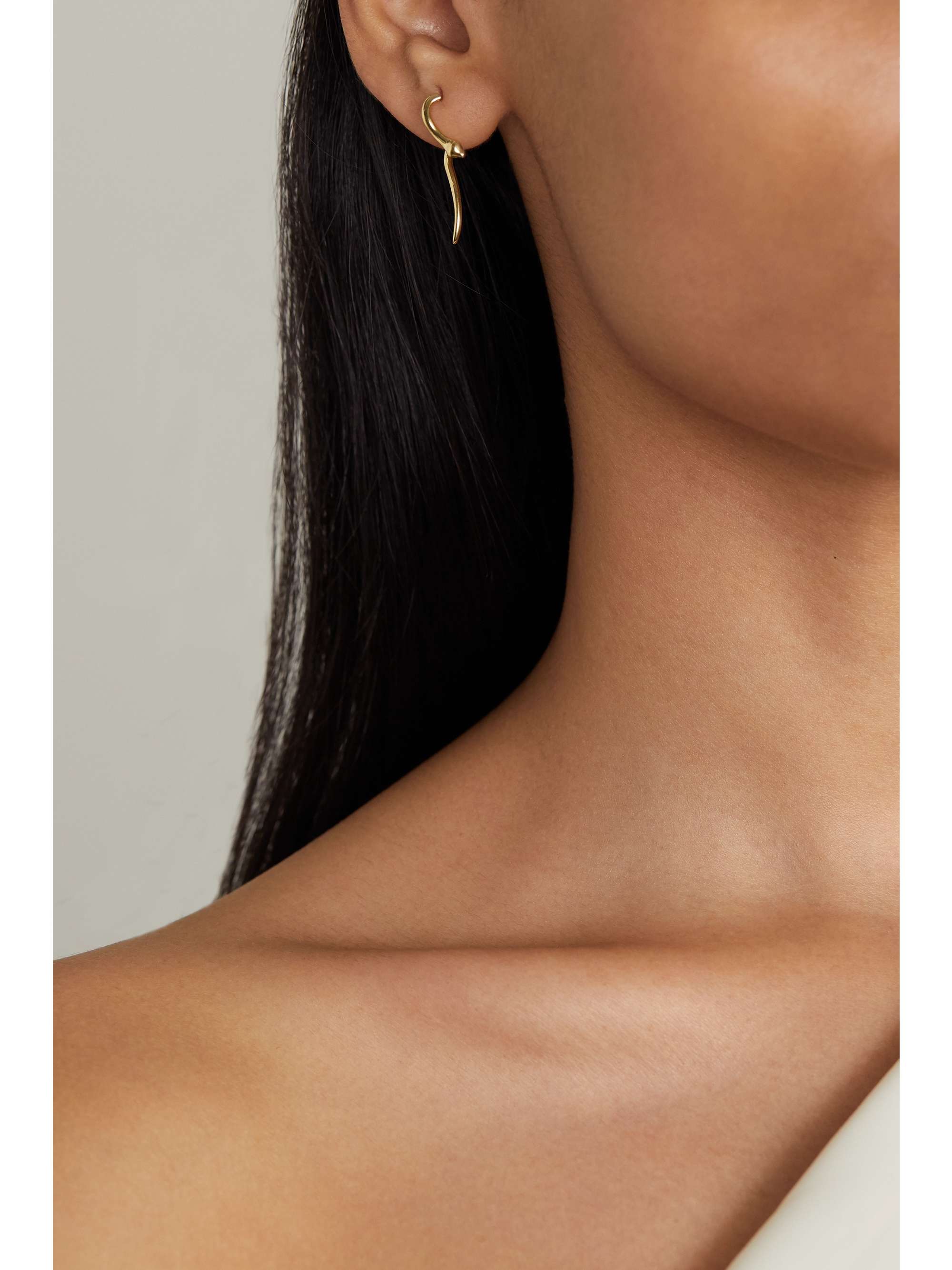 ILEANA MAKRI Boa 18 黄金耳环