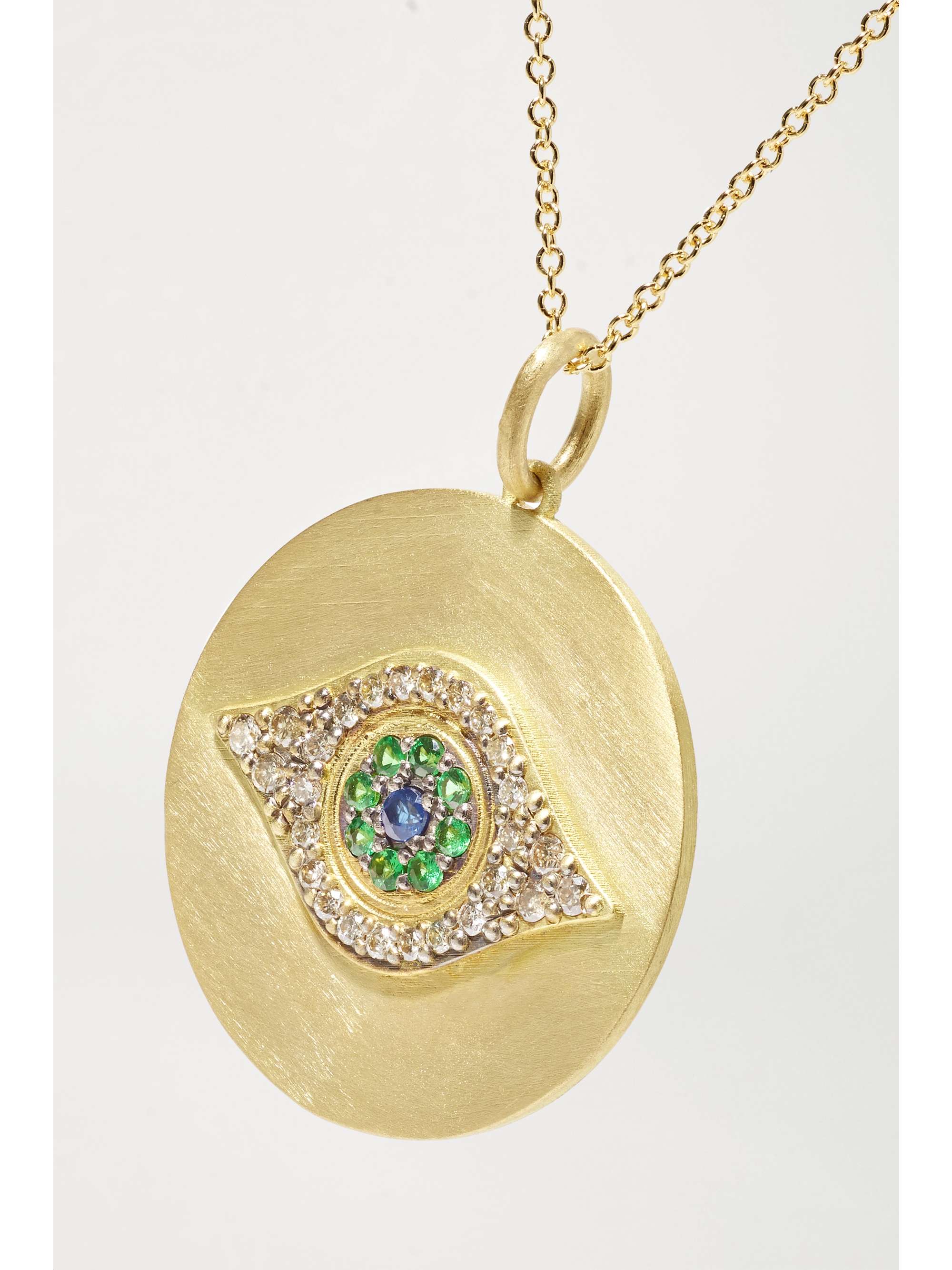 ILEANA MAKRI Golden Dawn 18-karat gold multi-stone necklace