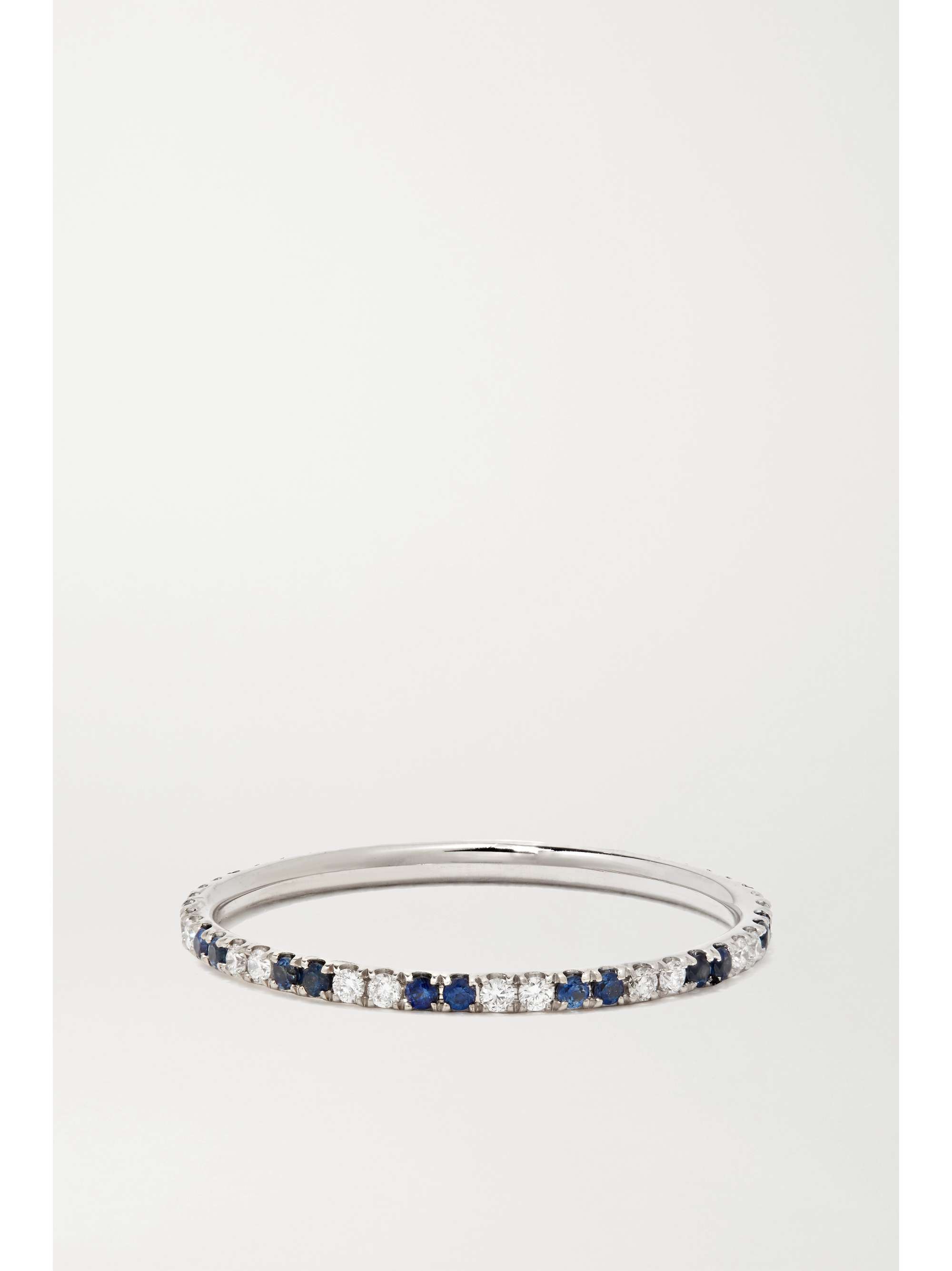 ILEANA MAKRI Thread 18-karat rose gold sapphire ring