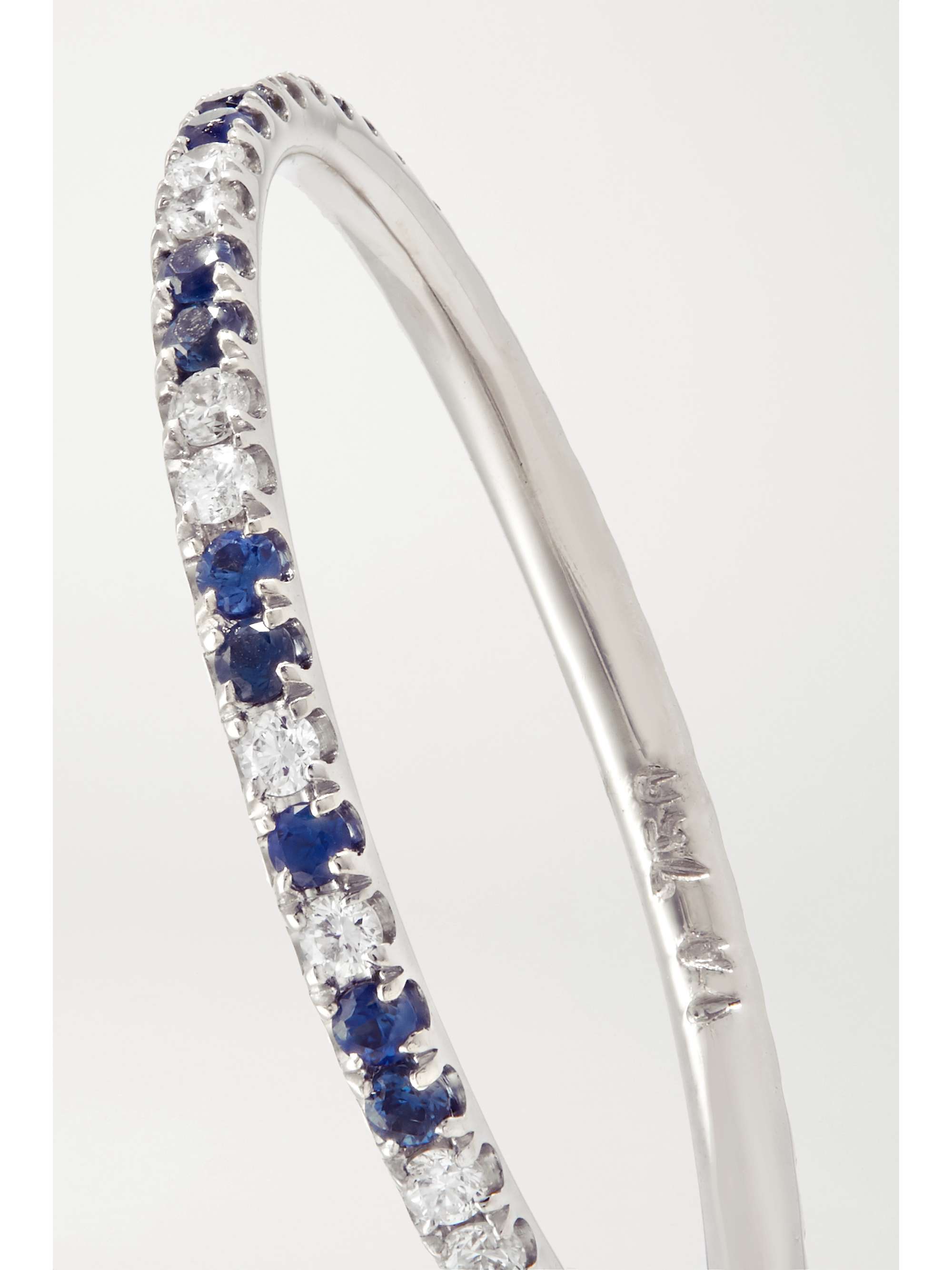 ILEANA MAKRI Thread 18-karat rose gold sapphire ring