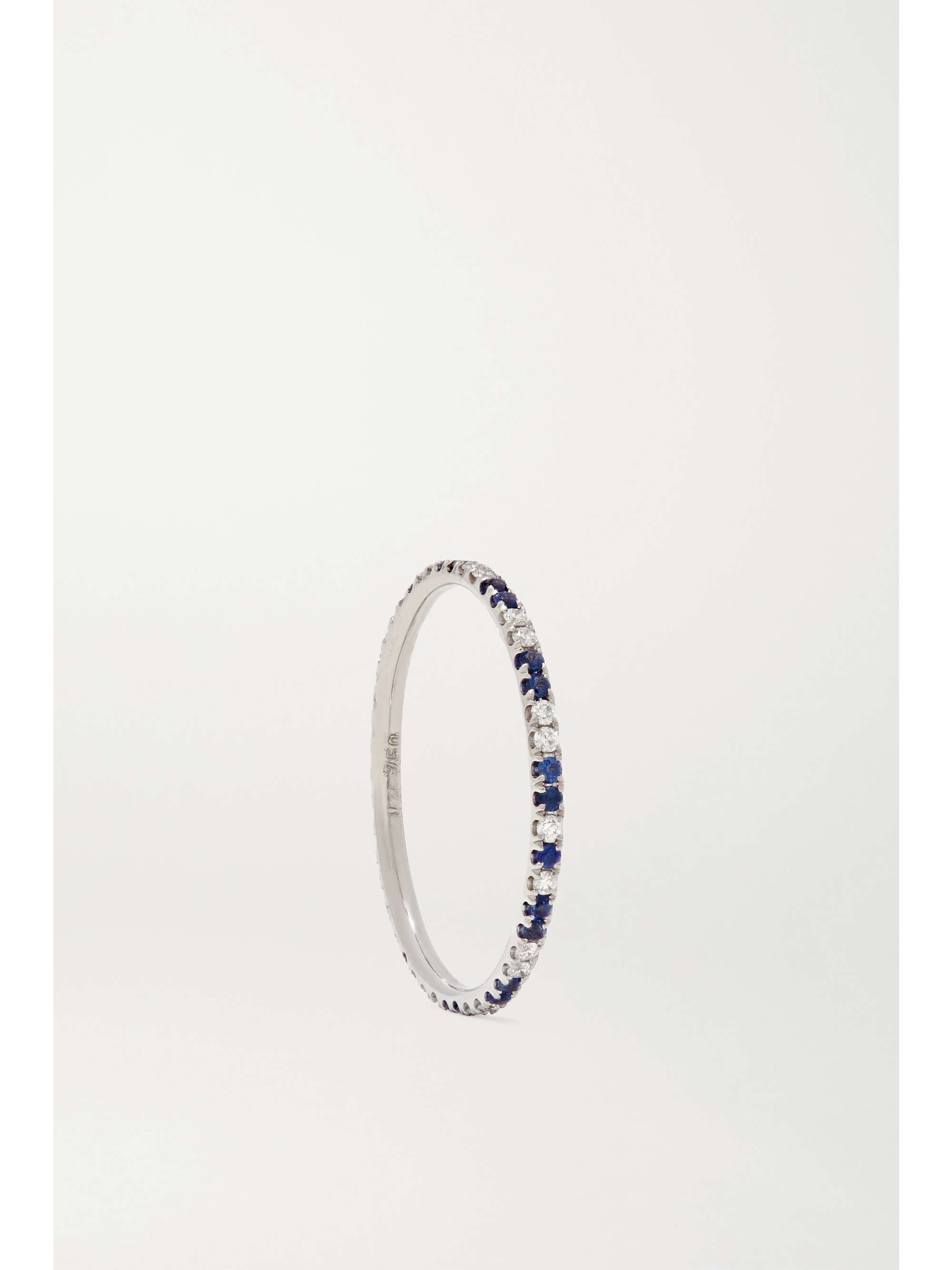 ILEANA MAKRI Thread 18-karat rose gold sapphire ring