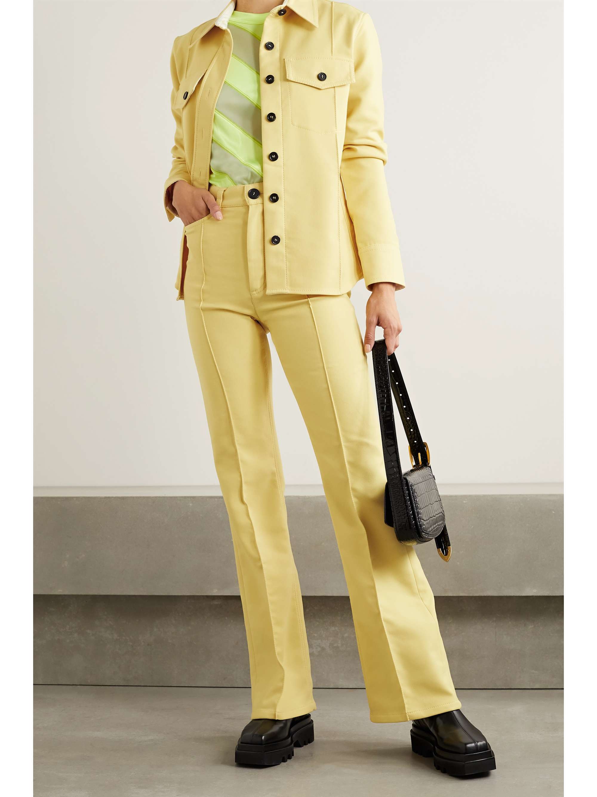 MERYLL ROGGE Twill flared pants