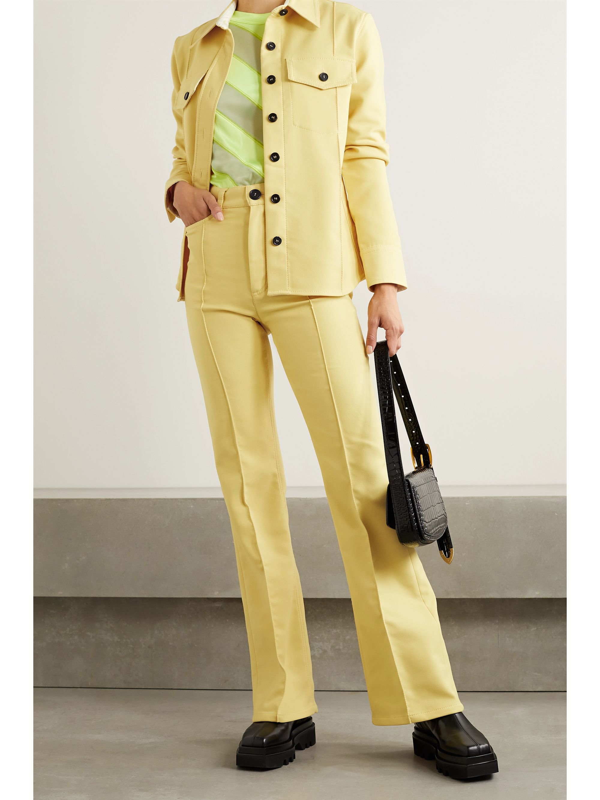 Meryll rogge twill flared pants Clearance