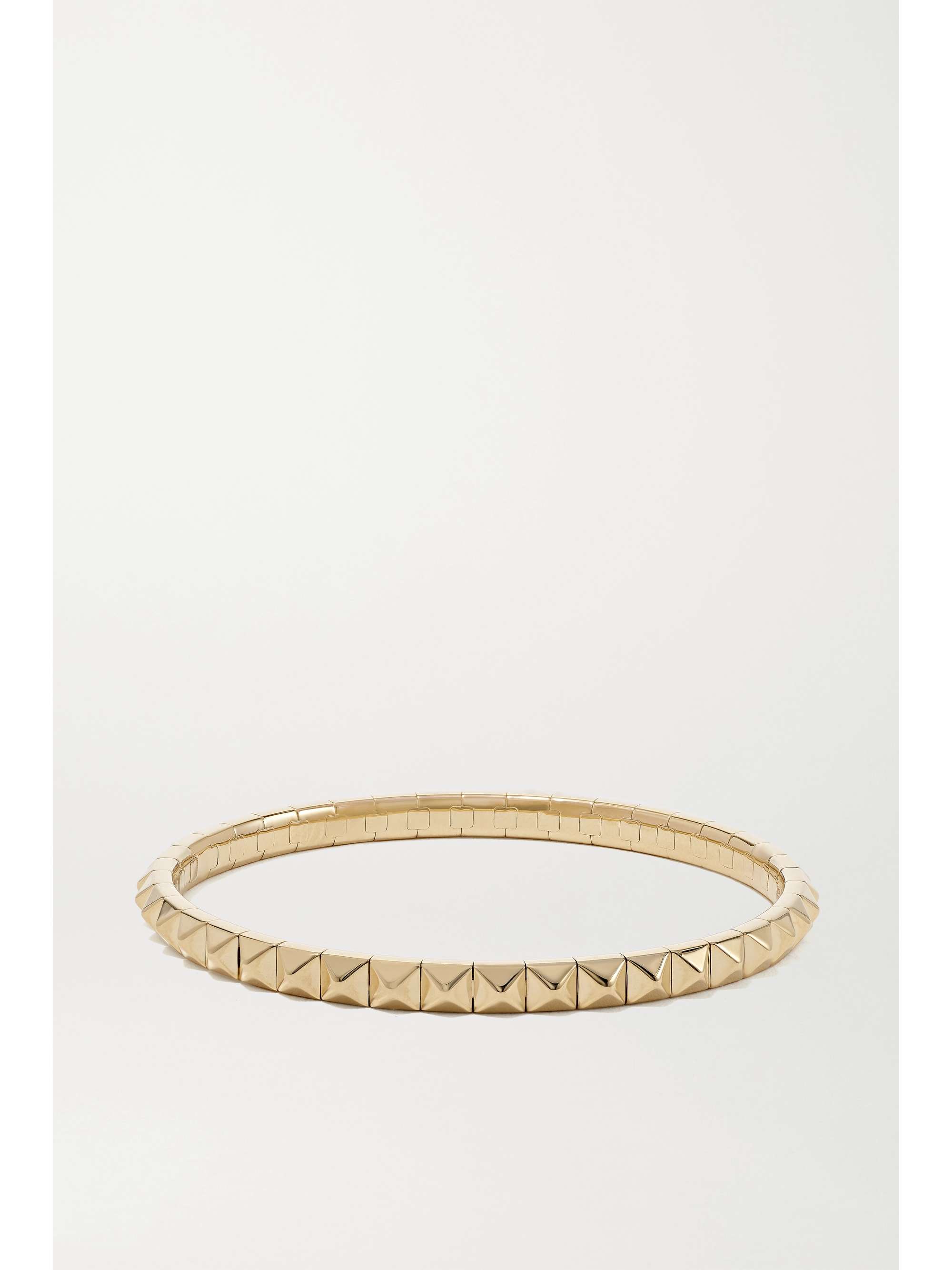 JACQUIE AICHE Spike 18-karat gold bracelet