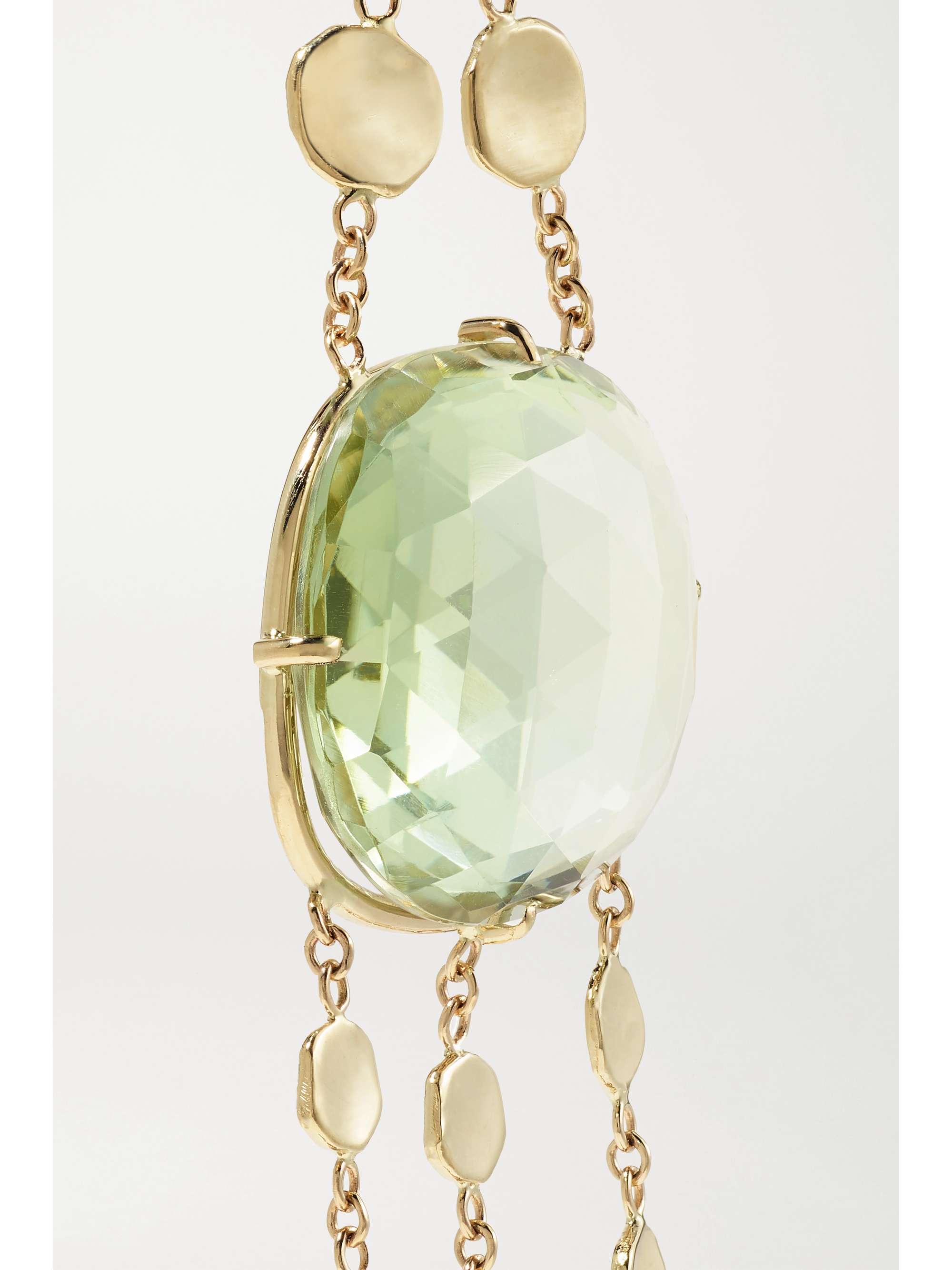 JACQUIE AICHE 14-karat gold amethyst earrings