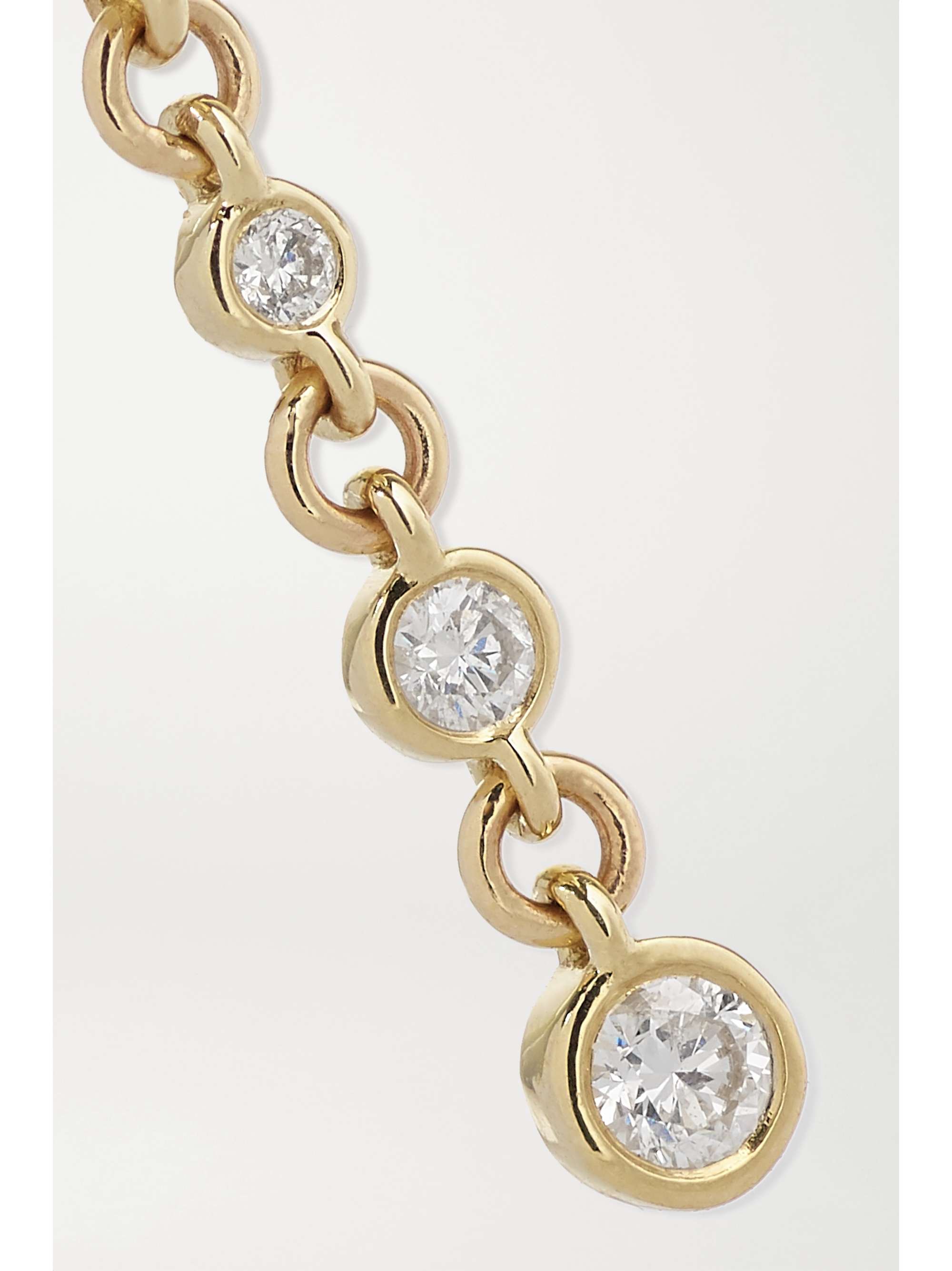 JACQUIE AICHE 14-karat gold diamond hoop earring