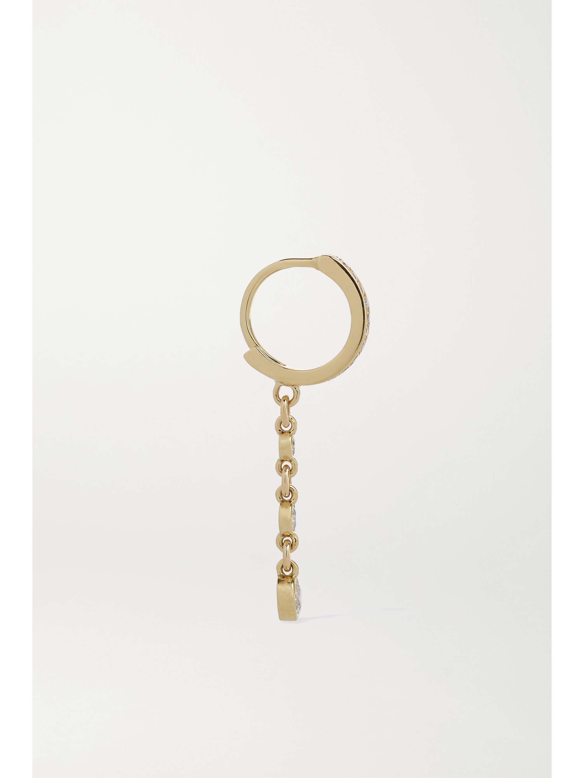 JACQUIE AICHE 14-karat gold diamond hoop earring