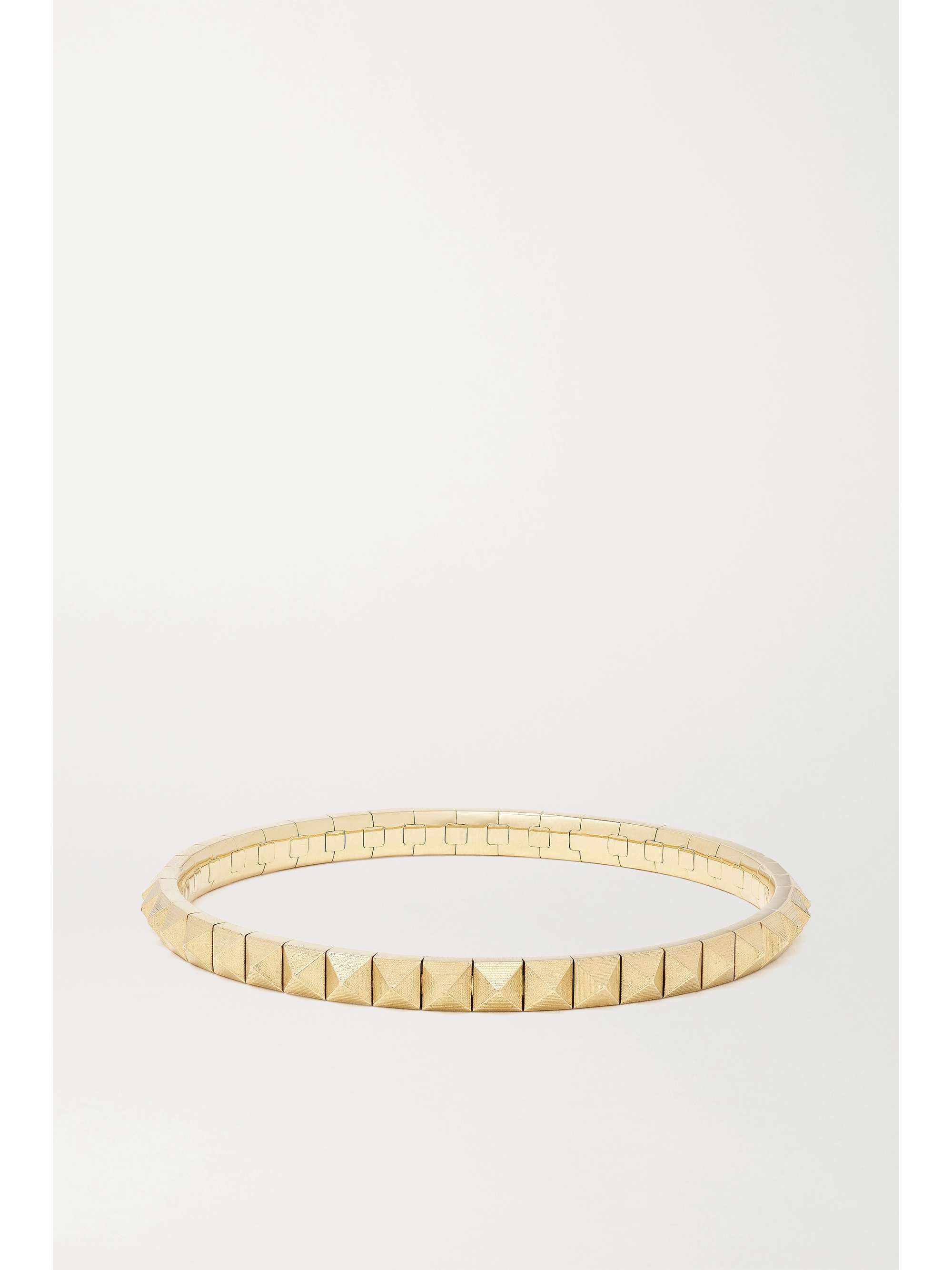JACQUIE AICHE Spike 14-karat gold bracelet