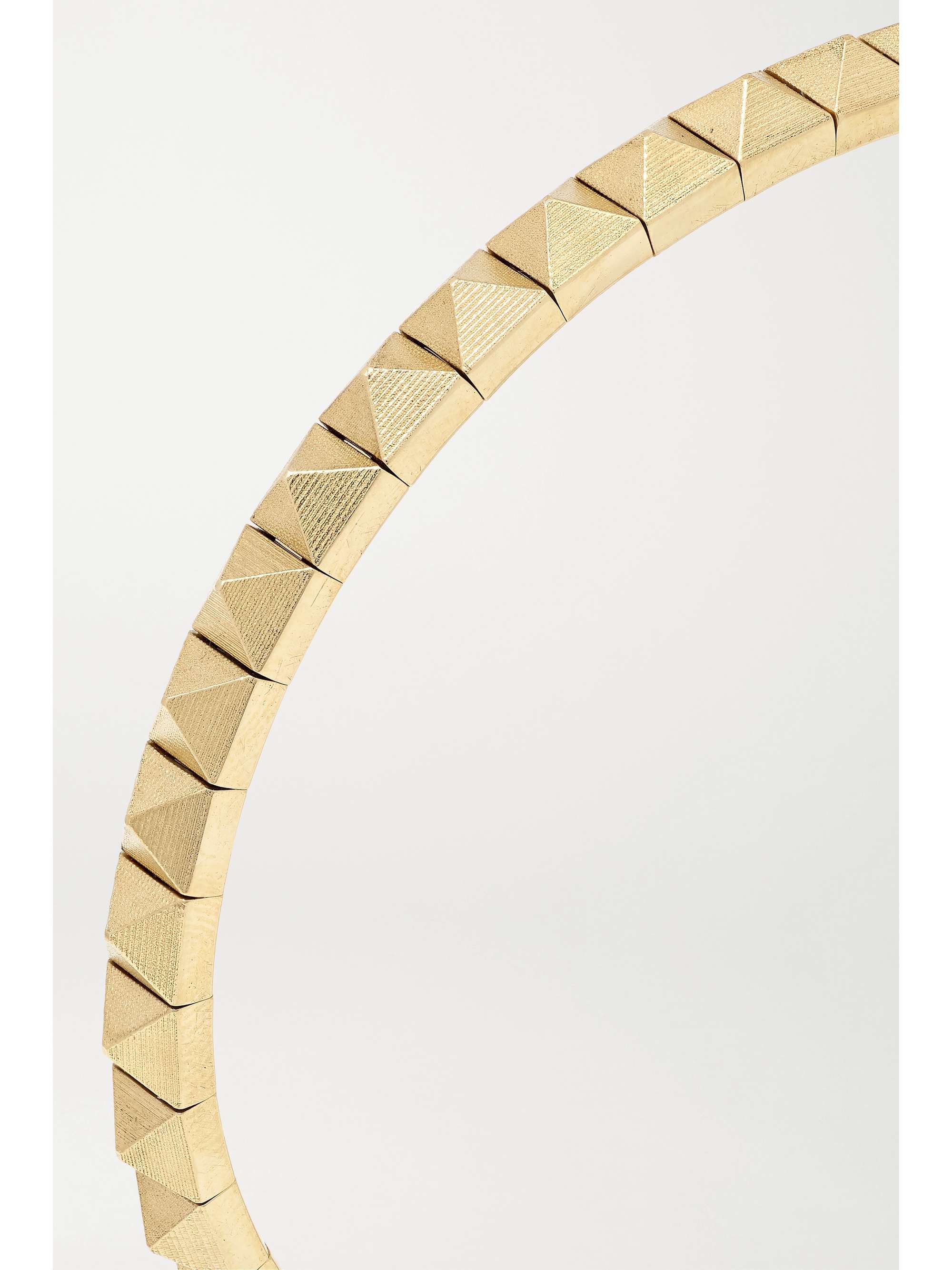 JACQUIE AICHE Spike 14-karat gold bracelet