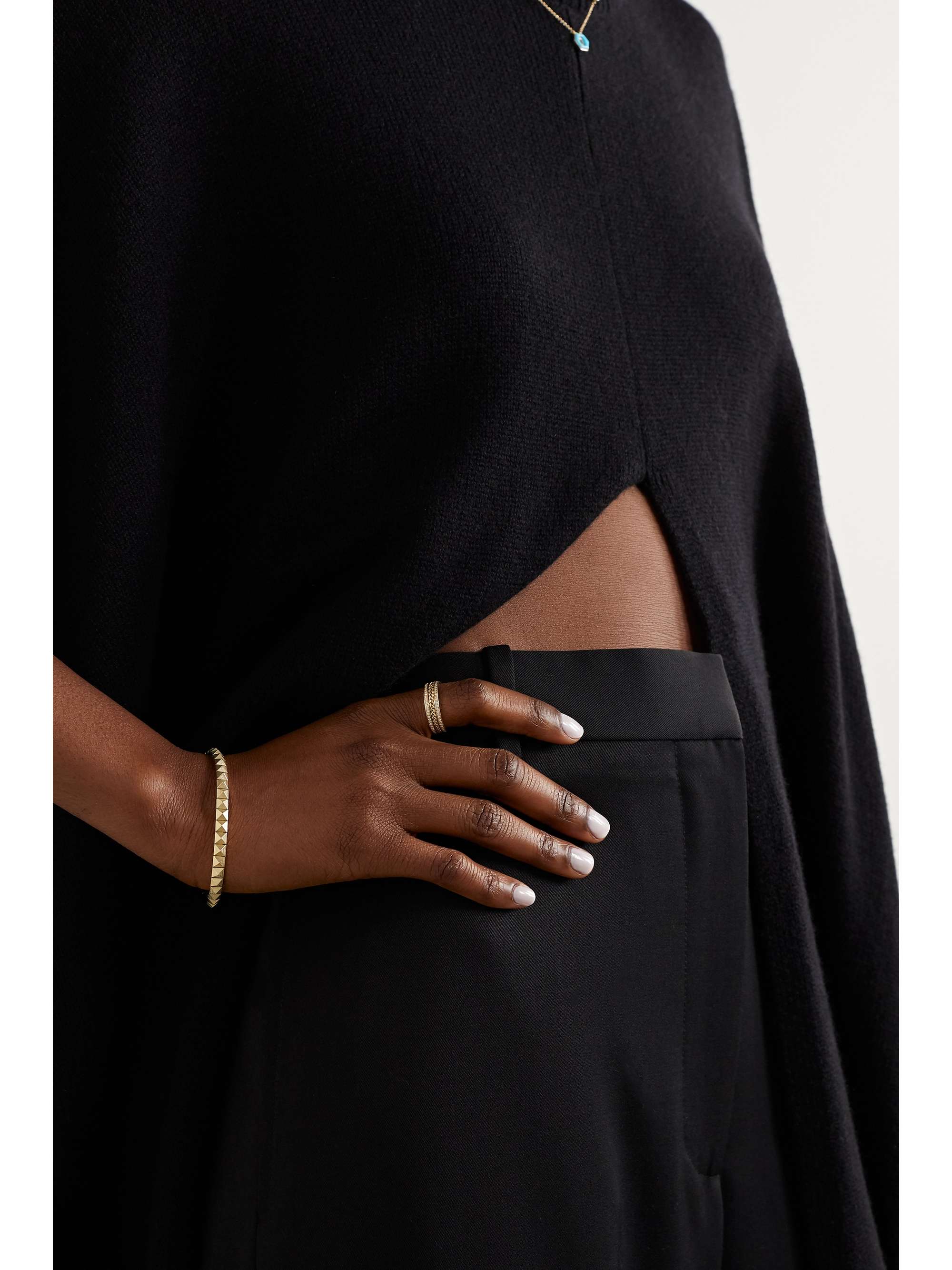 JACQUIE AICHE Spike 14-karat gold bracelet