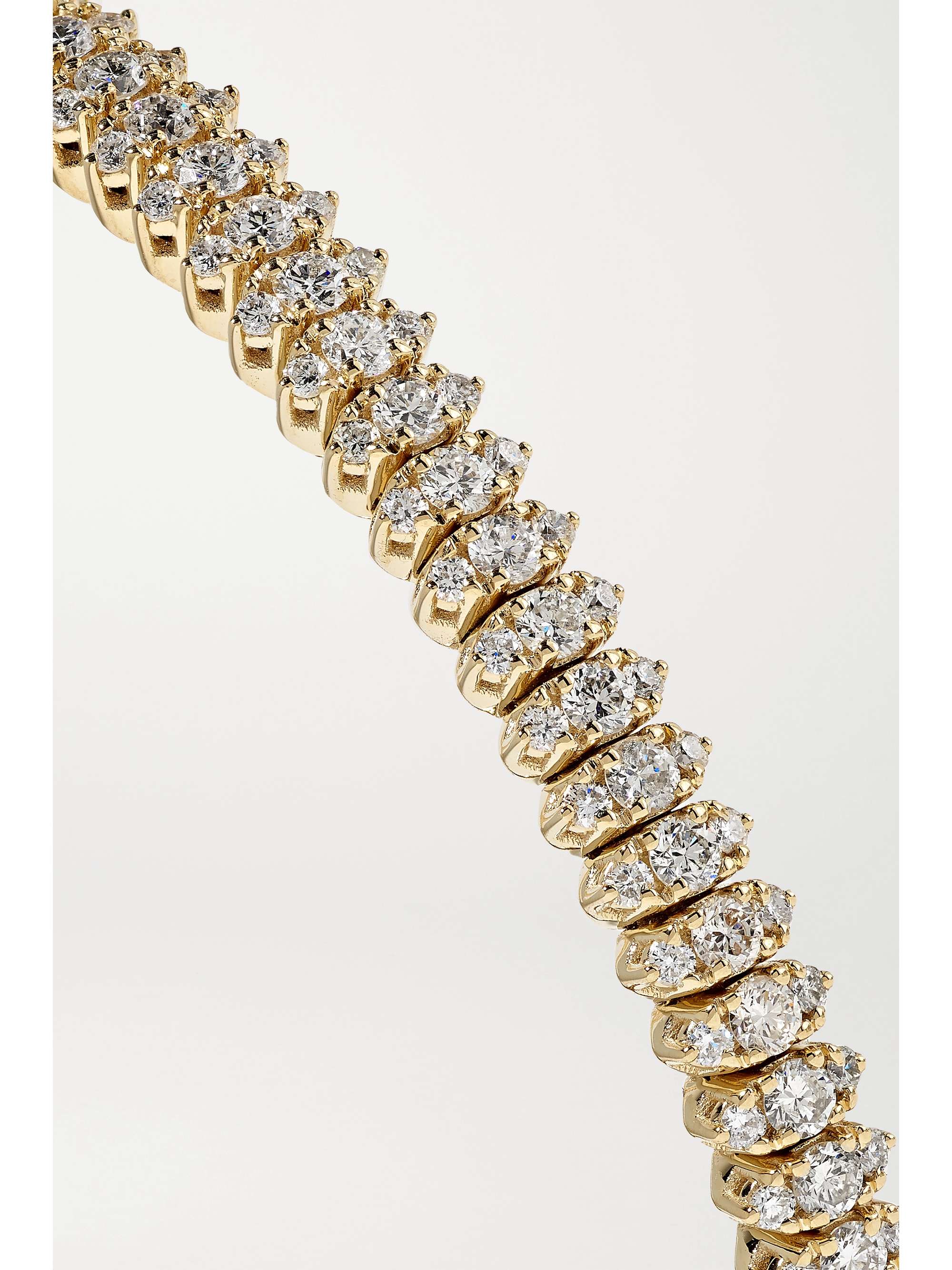 JACQUIE AICHE Lizzie 14-karat gold diamond bracelet