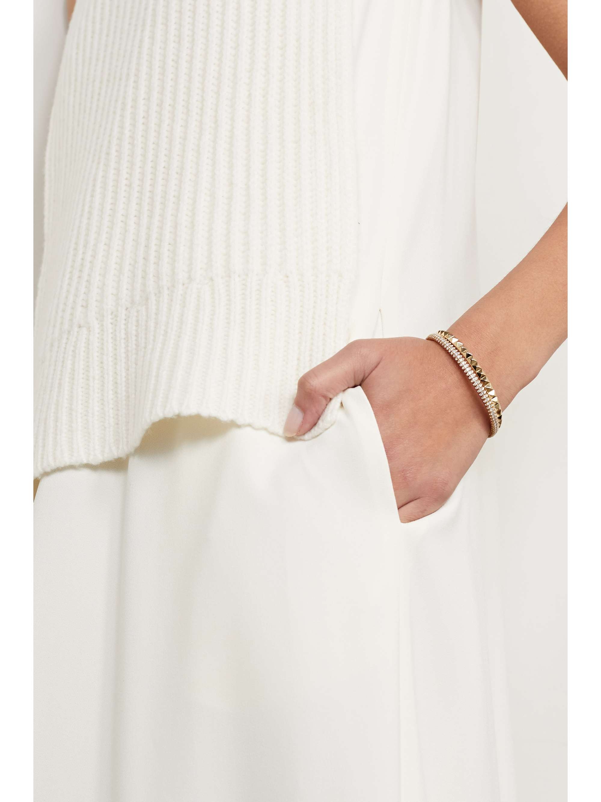 JACQUIE AICHE Lizzie 14-karat gold diamond bracelet